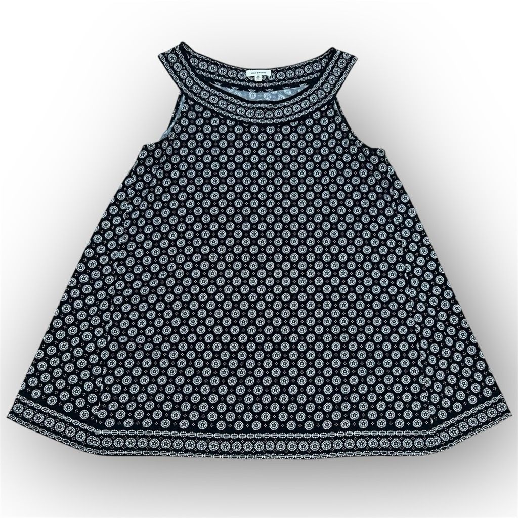 Max Mara Max Studio, Sleevless Printed Matte Jersey Trapeze Tunic Top Women's Medium Size M / US 6-8 / IT 42-44 - 1 Thumbnail