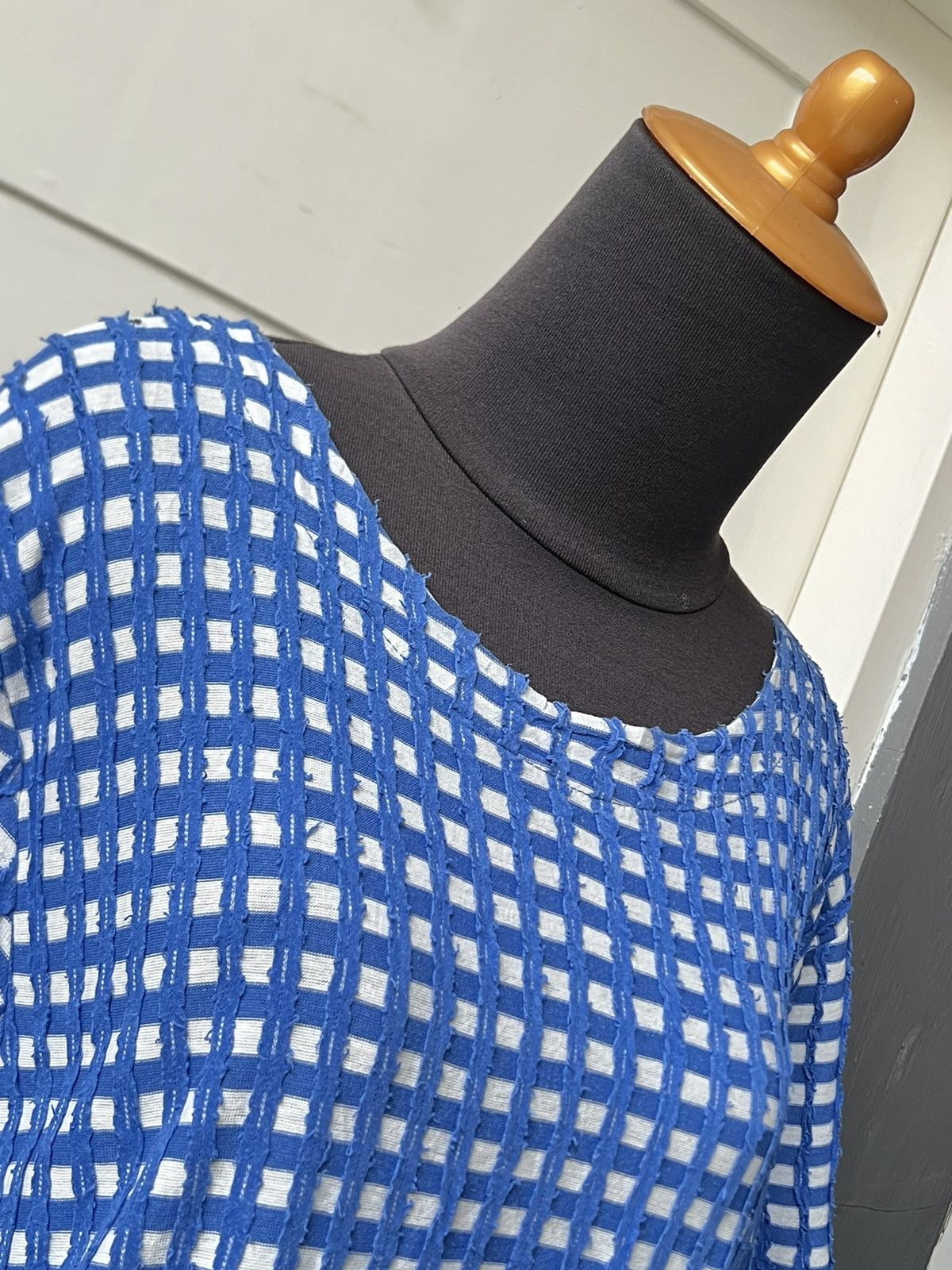 Zucca ZUCCA Blue Plaid Dress Size XS / US 0-2 / IT 36-38 - 5 Thumbnail