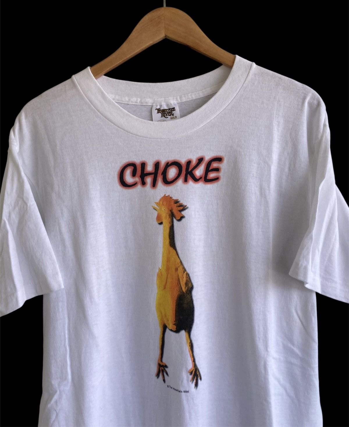 Band Tees Vintage 1996 the mountain choke chicken humor tee 90s Size US L / EU 52-54 / 3 - 1 Thumbnail