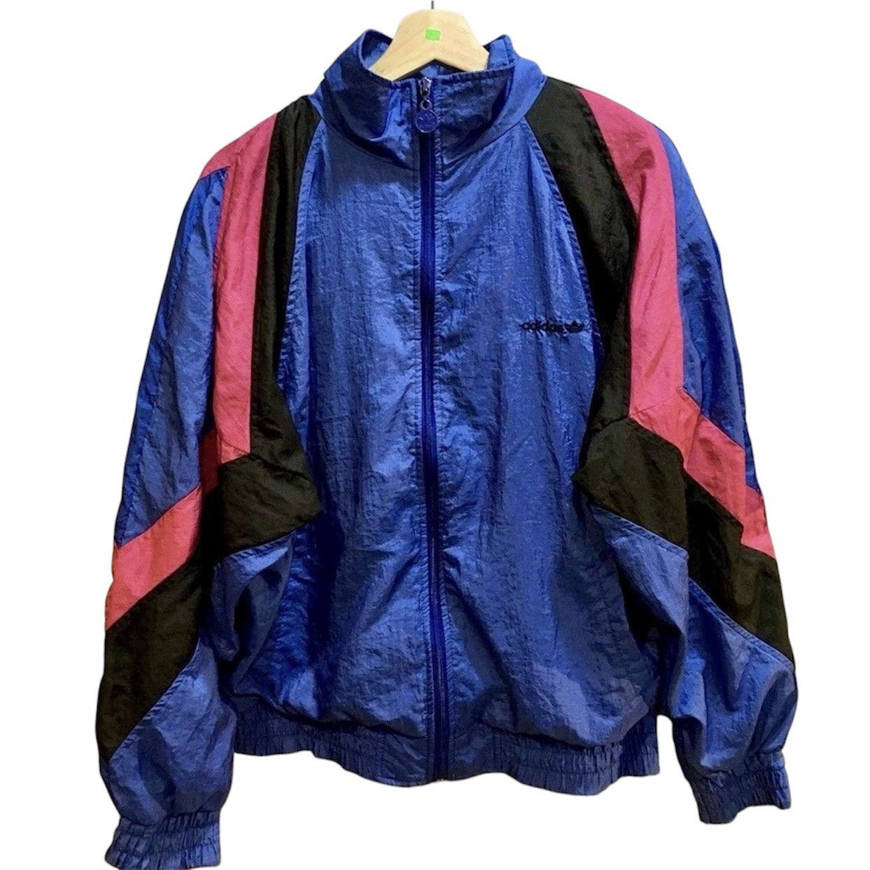 Adidas RARE Vintage 90s Adidas Trefoil Logo Windbreaker Retro Sport Size US M / EU 48-50 / 2 - 1 Thumbnail