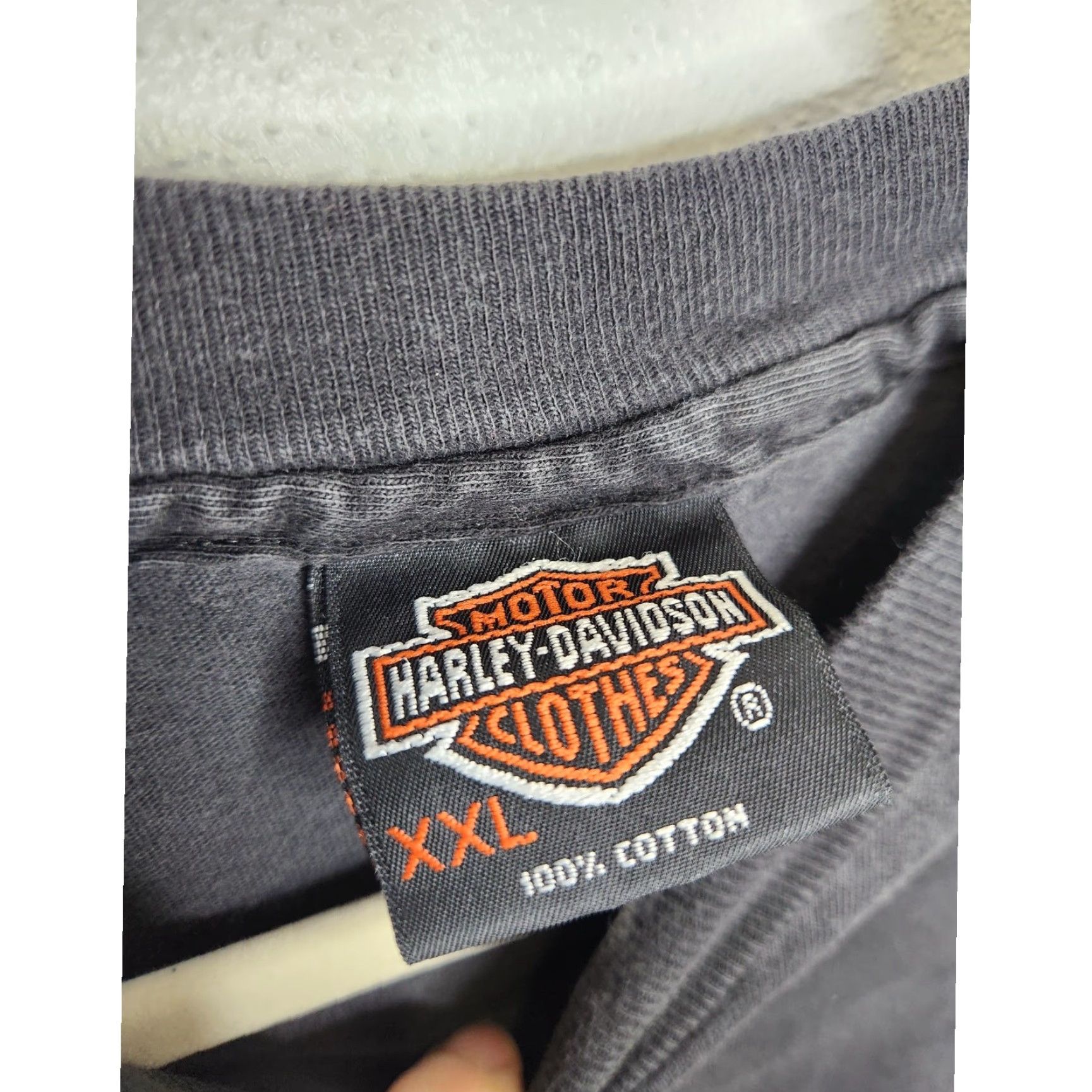 Harley Davidson VINTAGE Harley Davidson Shirt 2XL Unisex Black Double Sided Single Stitch Womens/Mens? Size US XXL / EU 58 / 5 - 4 Thumbnail