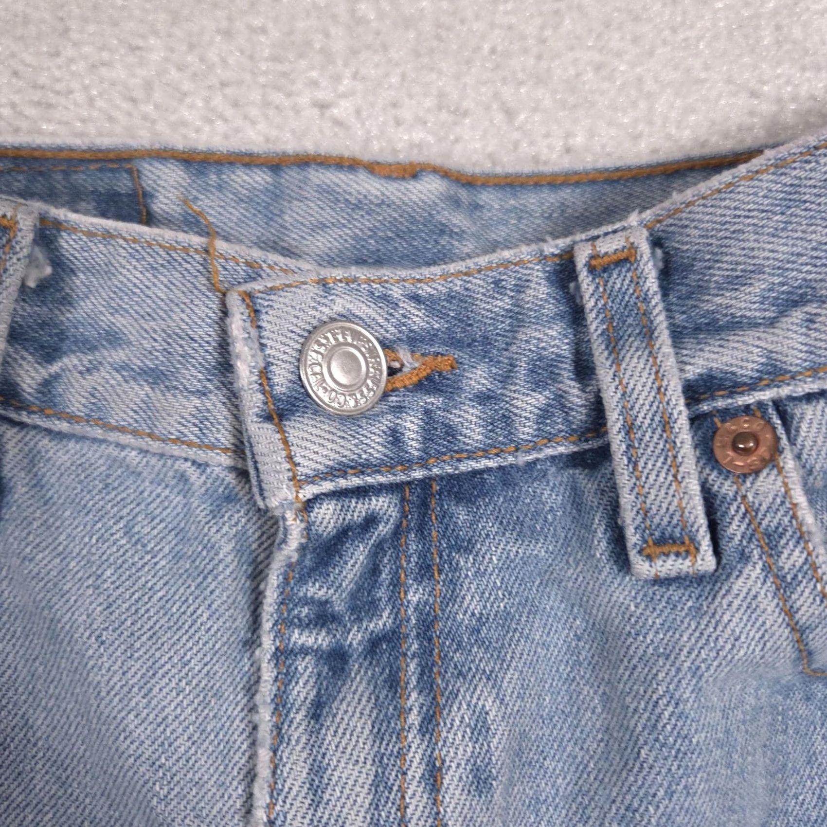 Levi's VINTAGE Levi's 550 Jeans Womens Junior 7 Blue High Rise Relaxed Tapered Leg 26x31 Denim Size 28" / US 6 / IT 42 - 4 Thumbnail