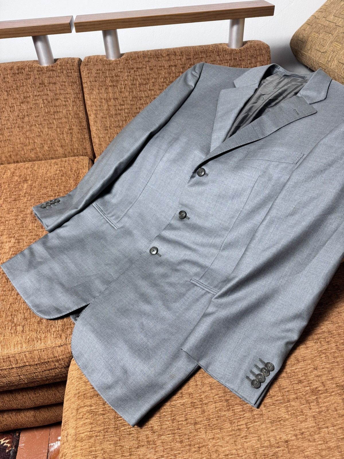 Ermenegildo Zegna Ermenegildo Zegna Suit Jacket size 52 R Size 52R - 2 Thumbnail