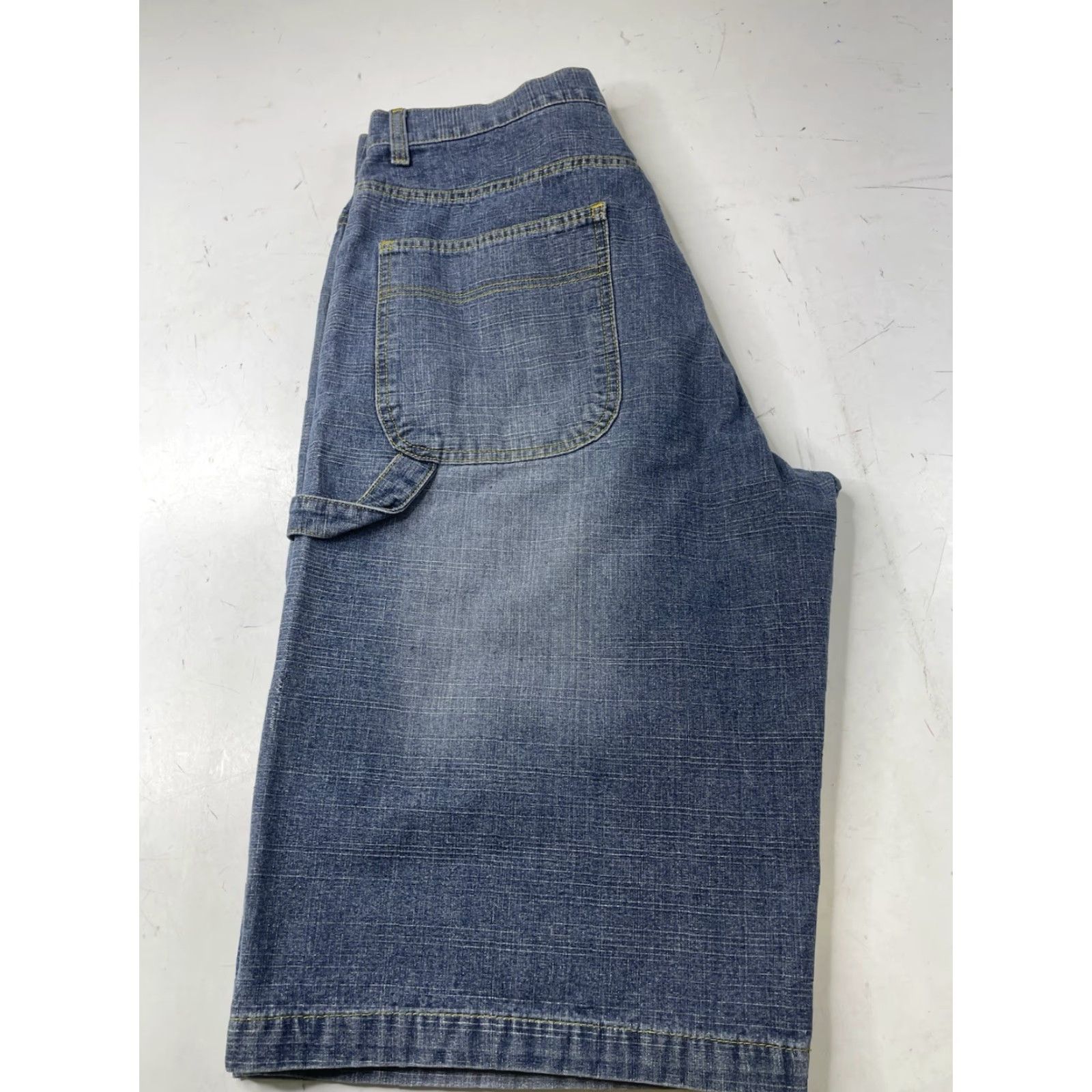 Phat Farm VINTAGE Phat Farm Jorts Cargo Jeans Shorts Men's 34 Denim Blue 90s Pockets Size US 34 / EU 50 - 6 Thumbnail
