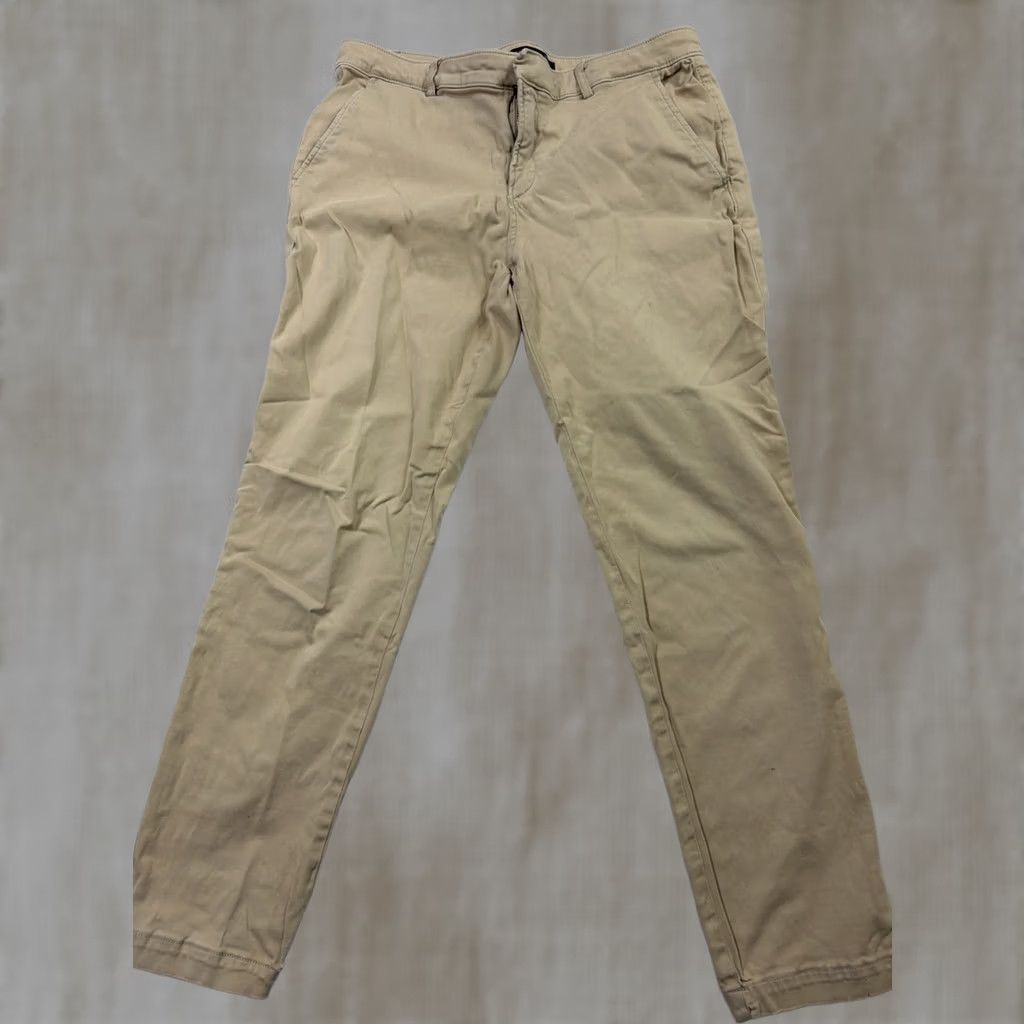 Banana Republic Banana Republic Women’s Chino Pants Beige Sloan Fit Cotton Blend Size 6 Regular Womens Size 28" / US 6 / IT 42 - 1 Thumbnail