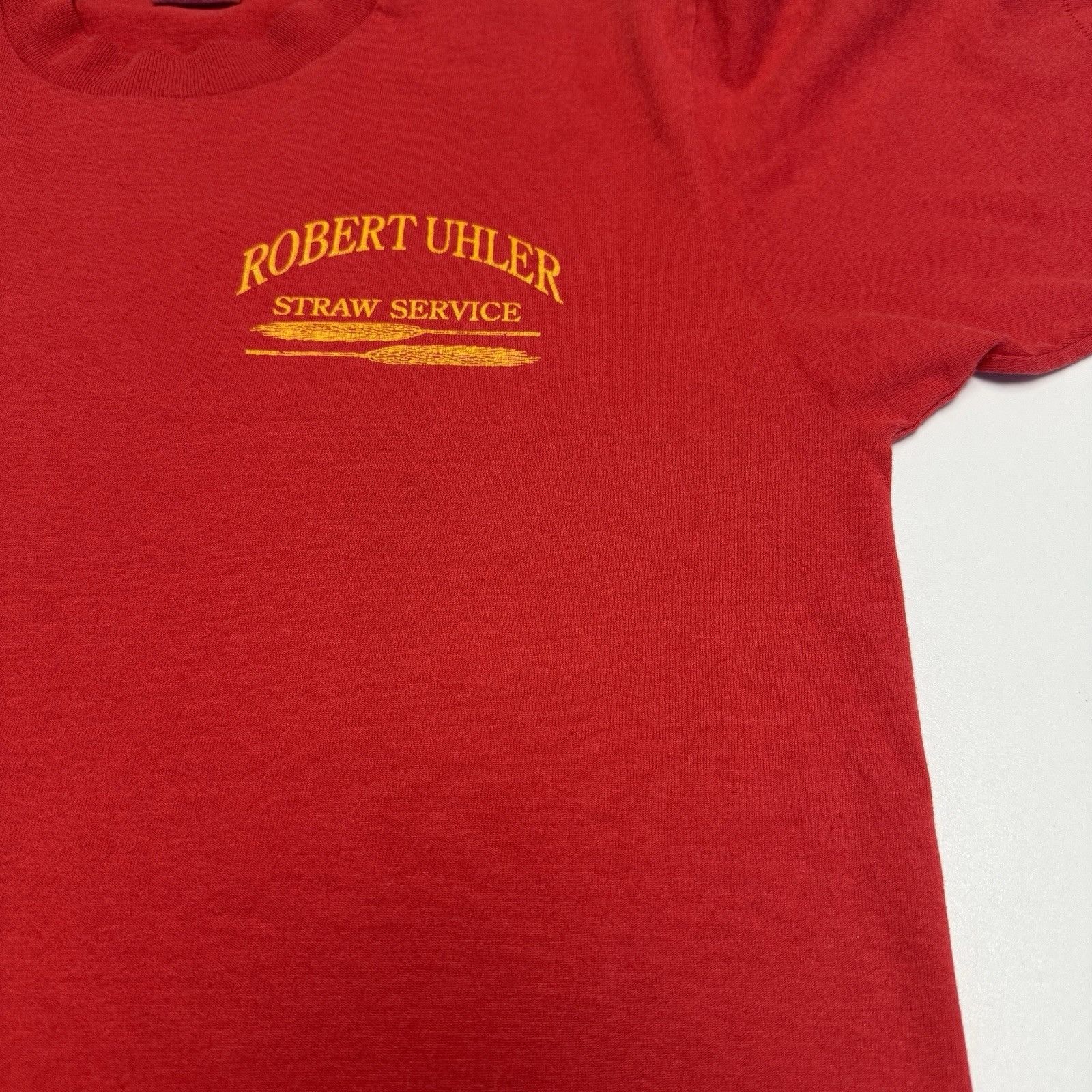 Vintage Vintage 90s Farming T Shirt Mens Medium Red Single Stitch St Size US M / EU 48-50 / 2 - 5 Thumbnail