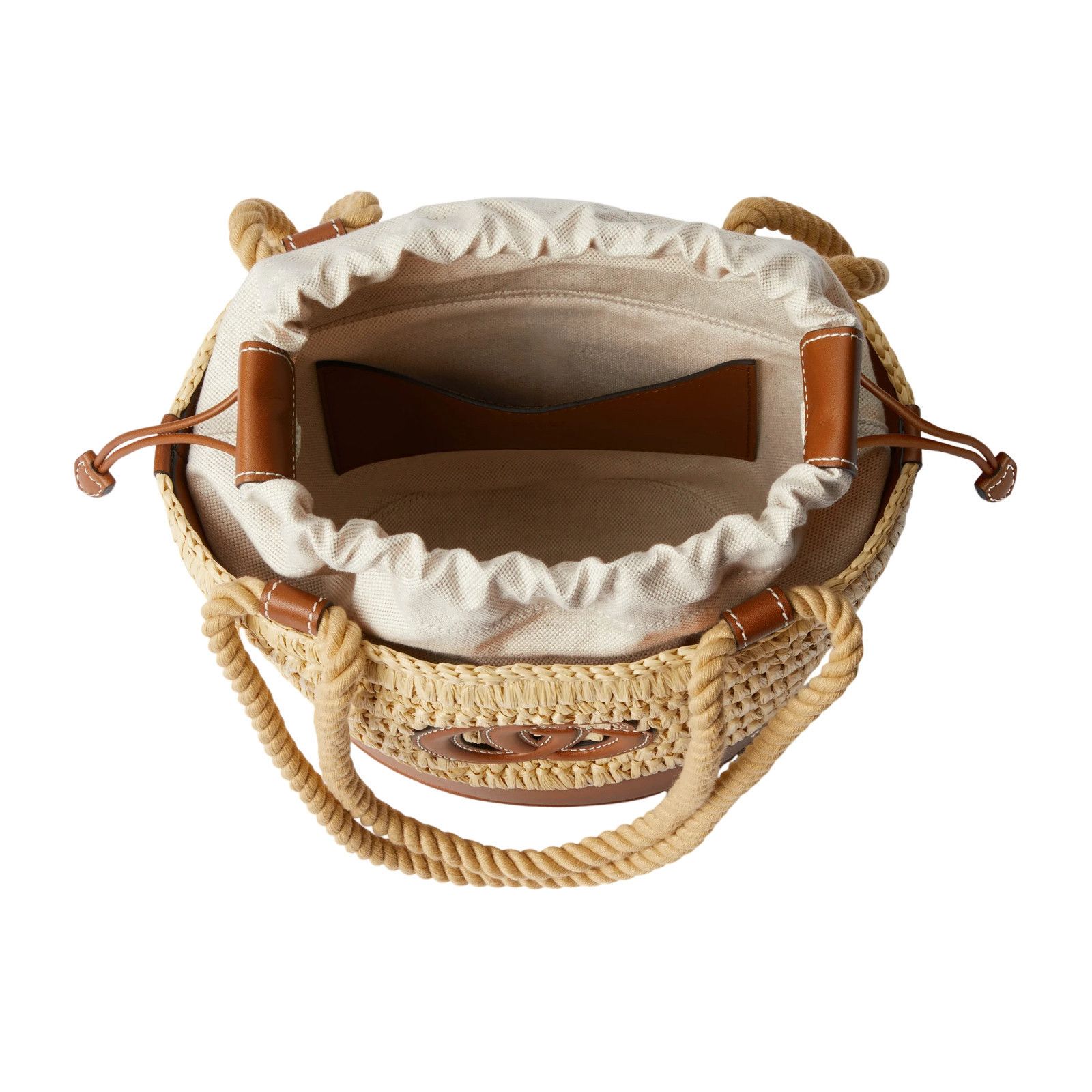 Gucci GUCCI Mini Woven Raffia Bucket Bag New & Authentic Size ONE SIZE - 4 Thumbnail