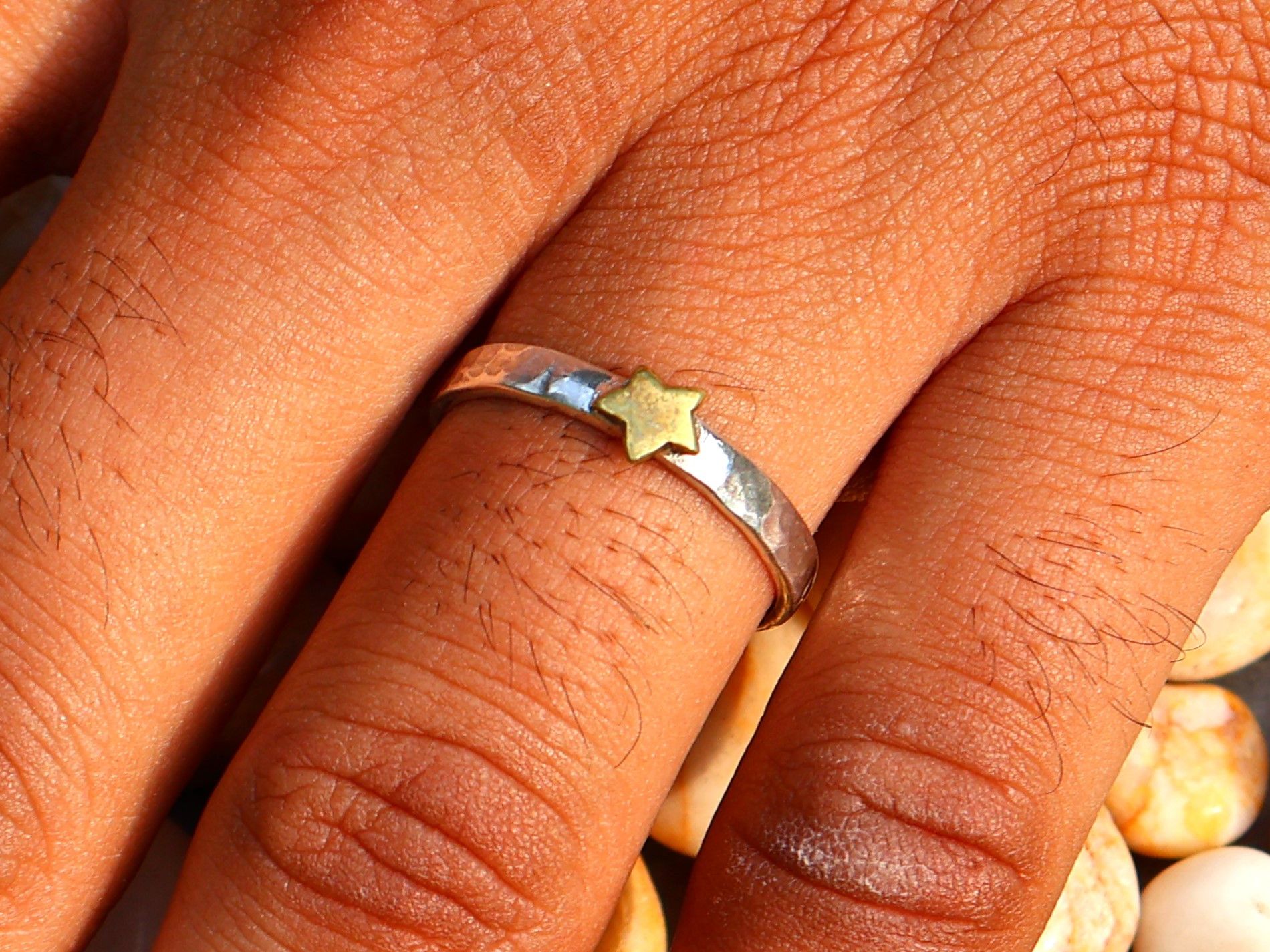 Handmade Star Ring, Sterling Silver Jewelry, Handmade Women Jewelry, Size ONE SIZE - 5 Thumbnail