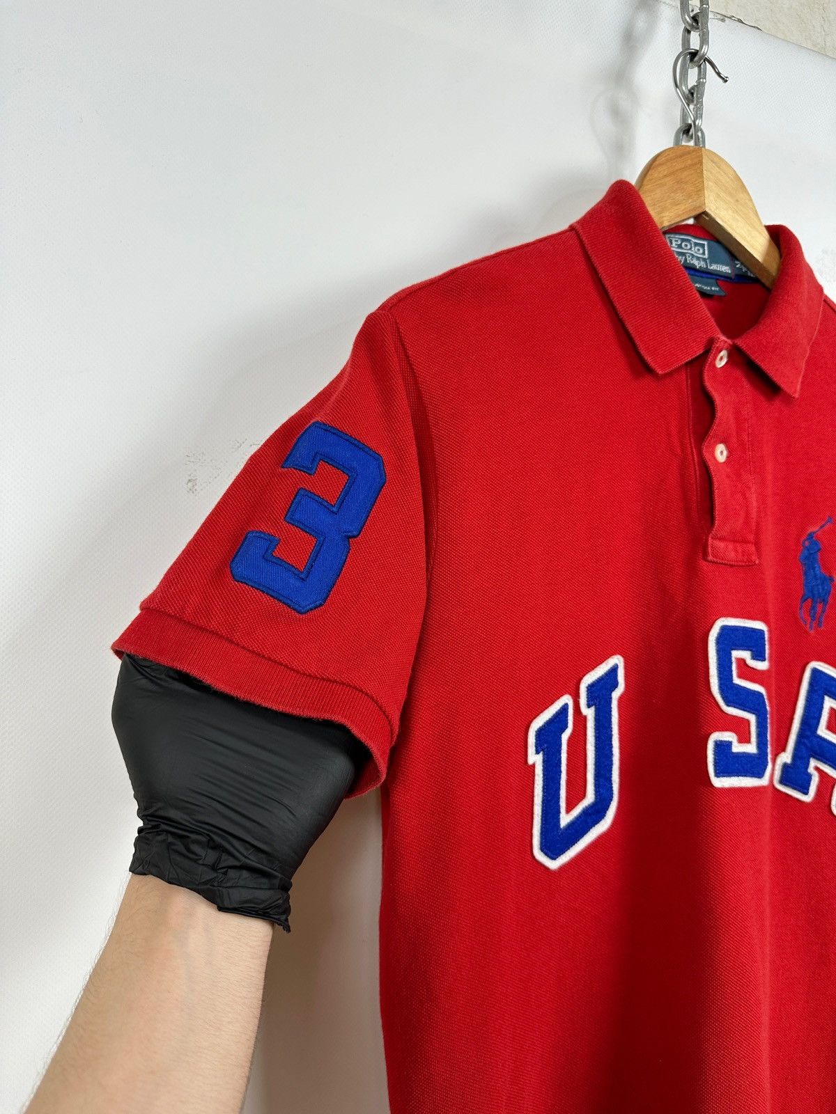 Polo Ralph Lauren Vintage Polo Ralph Lauren USA #3 Rugby Polo Shirt Chief Keef Size US M / EU 48-50 / 2 - 8 Thumbnail