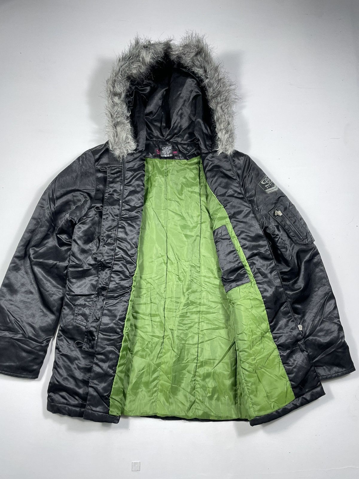 If Six Was Nine × Japanese Brand × Le Grande Bleu (L.G.B.) Ezekiel Racoon Fur Jacket ifsixwasnine lgb styled Size US M / EU 48-50 / 2 - 6 Thumbnail