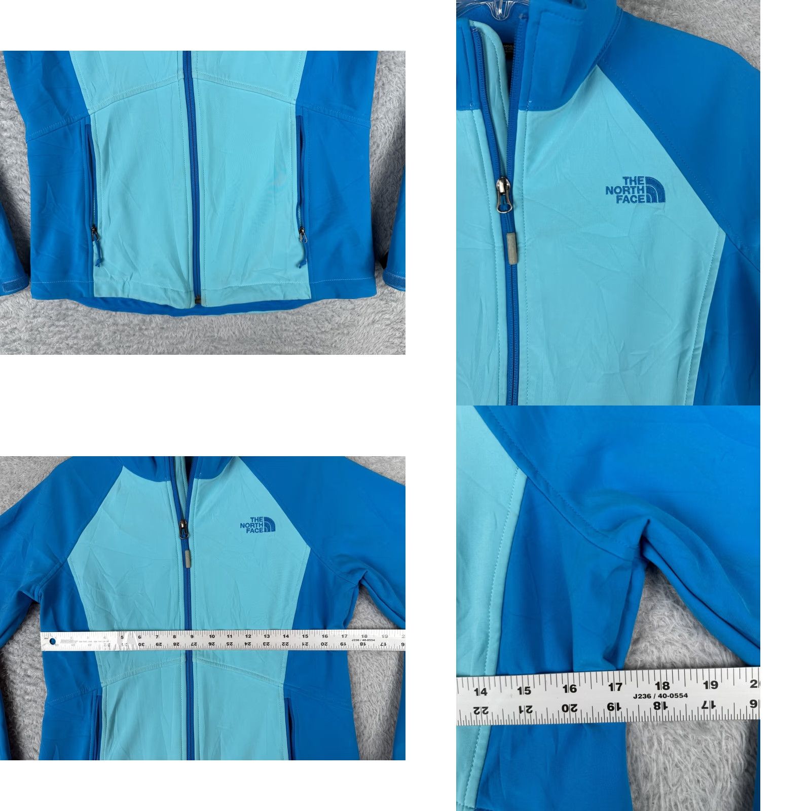 The North Face The North Face Jacket Women Medium Blue Softshell Mock Neck Polyester Womens Size M / US 6-8 / IT 42-44 - 8 Thumbnail