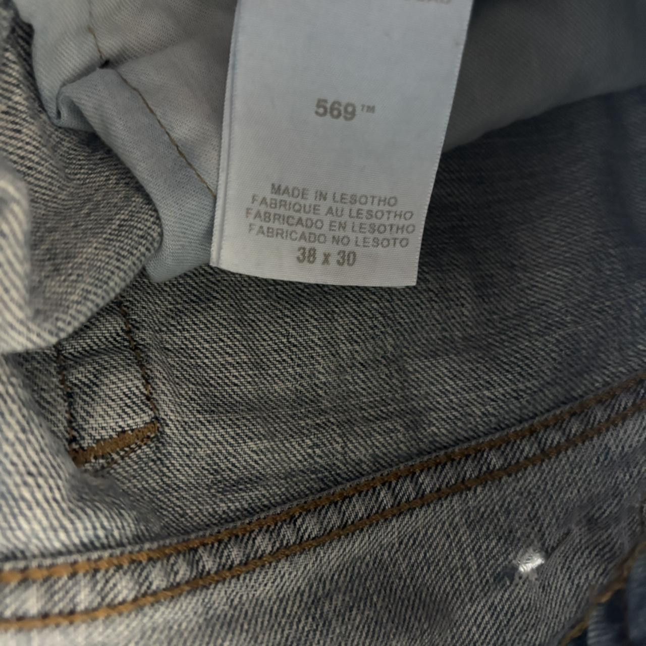 Levi's Crazy Vintage Y2K/2000s Baggy Levis 569 Light Wash Skater Style Denim Jeans! 38x30 Size US 38 / EU 54 - 8 Thumbnail