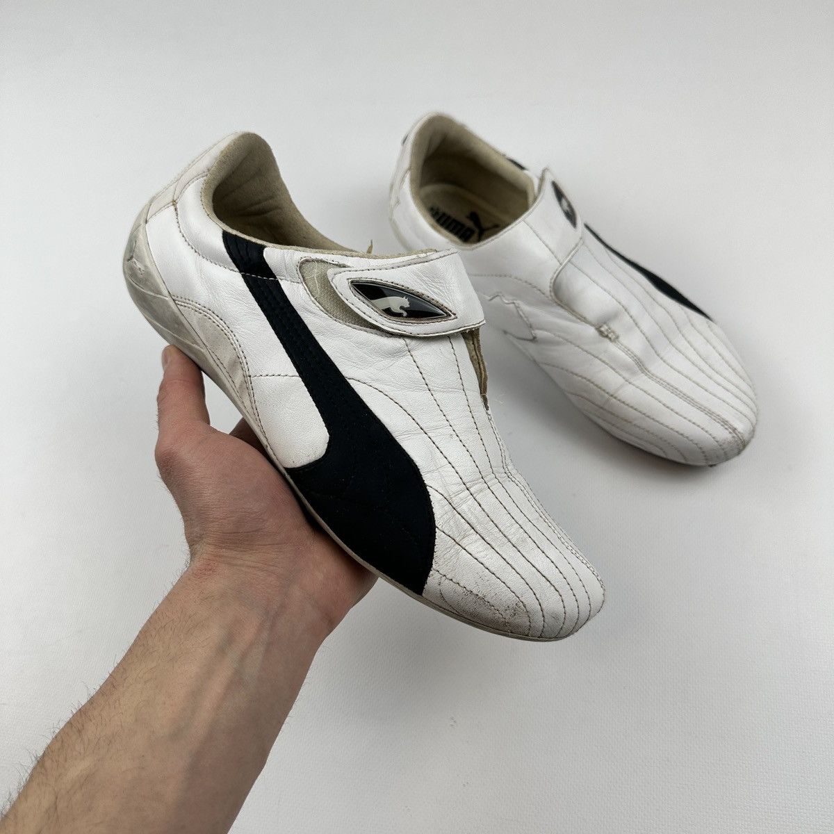 Hysteric Glamour × Puma × Vintage Vtg Puma Racing Leather Shoes Size US 10 / EU 43 - 5 Thumbnail