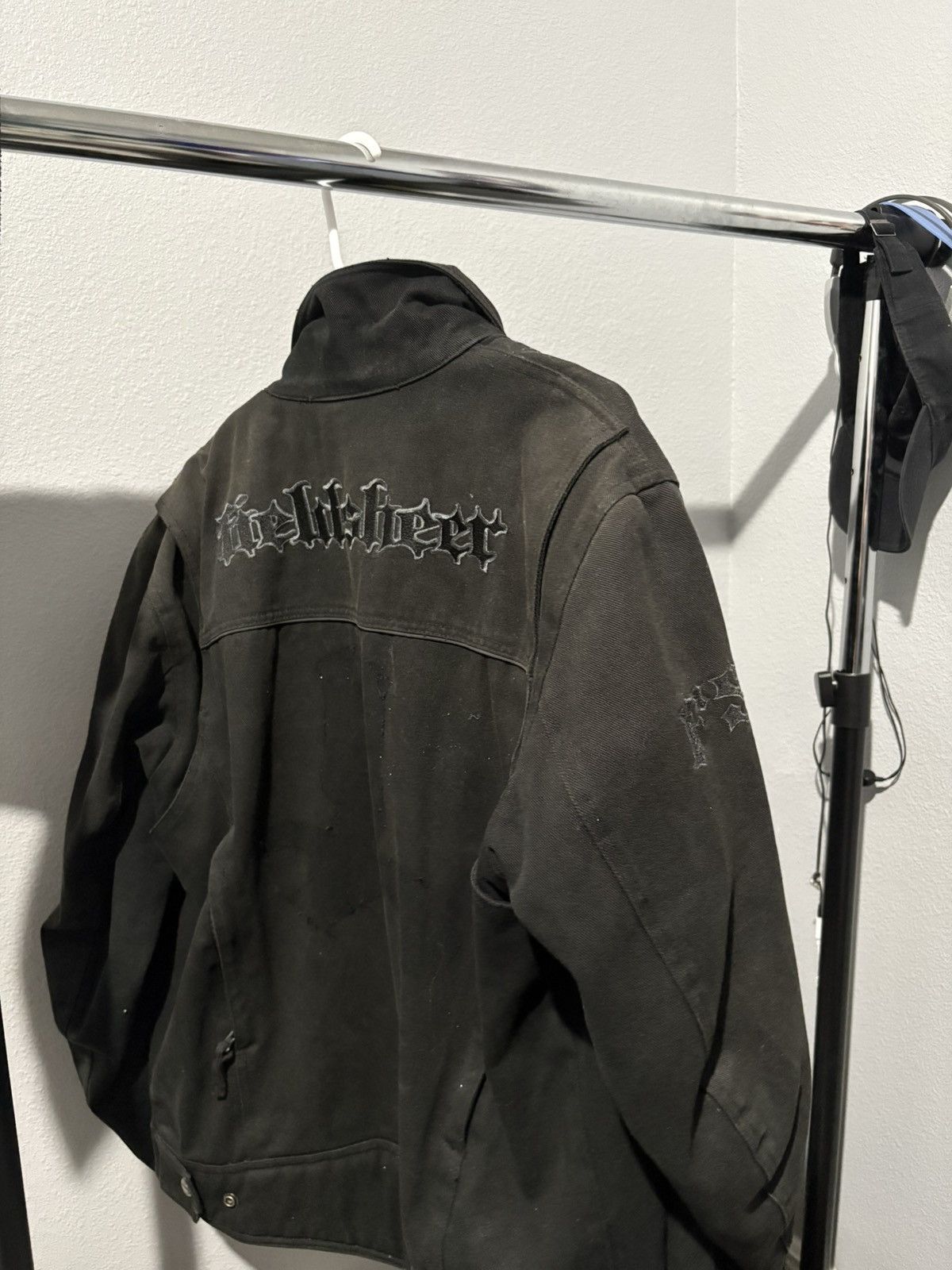 Vintage Black Rockstar Leather Jacket Size US M / EU 48-50 / 2 - 2 Thumbnail
