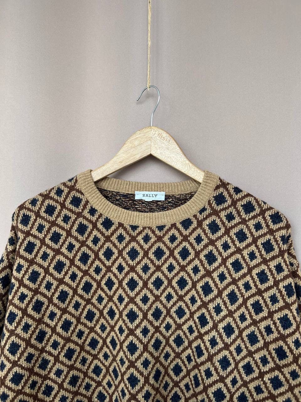 Bally Bally Patterned Wool Knit Sweater Mens Size 52 M/L Jumper Size US L / EU 52-54 / 3 - 2 Thumbnail