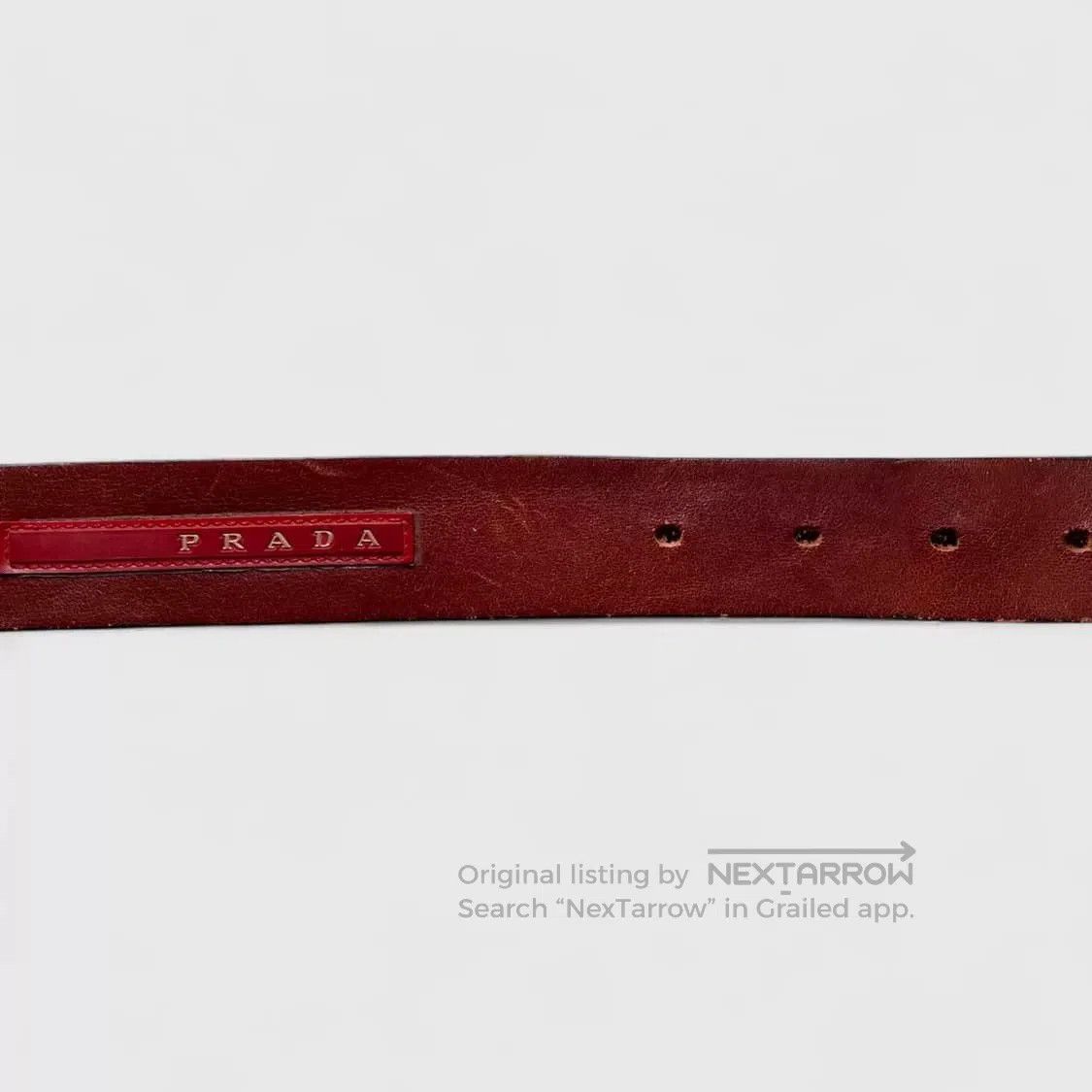 Prada Prada Sport Vintage Leather Belt. Size ONE SIZE - 4 Thumbnail