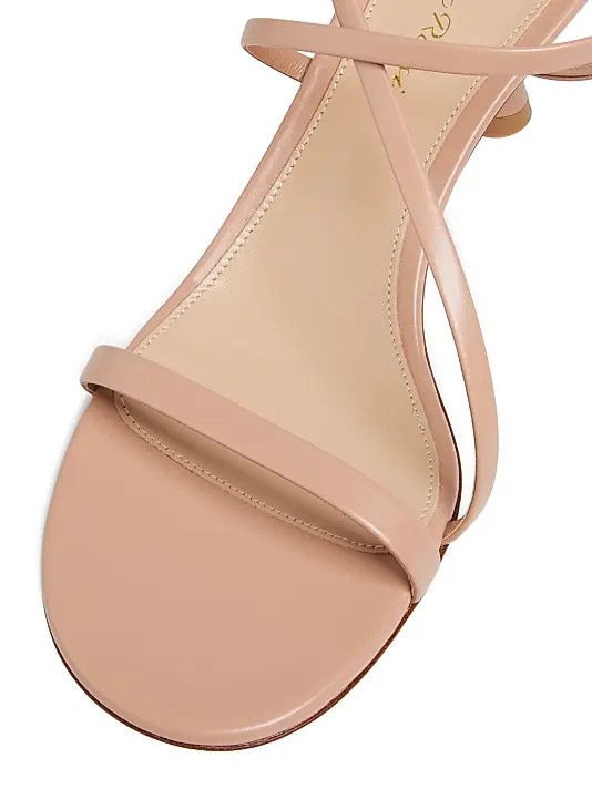 Gianvito Rossi os11x0126 Vitello Glove 55M Sandals in Peach Size US 6 / IT 36 - 6 Thumbnail