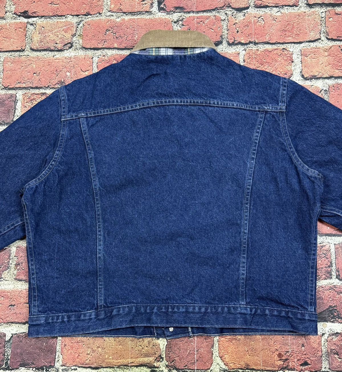 Oshkosh Vintage 80s OshKosh Bgosh Flannel Lined Denim Trucker Jacket Size US XL / EU 56 / 4 - 4 Thumbnail