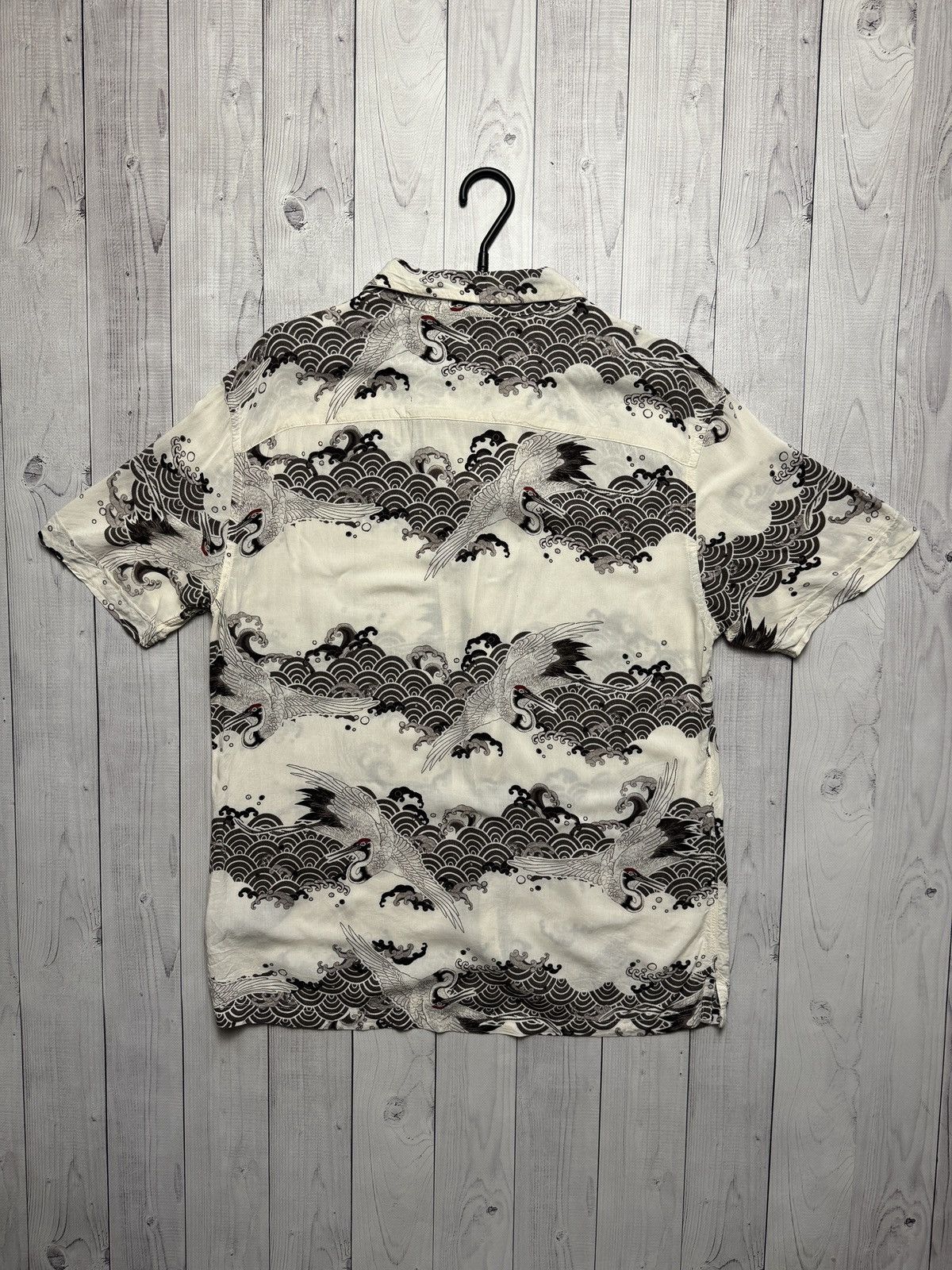 Vintage Vintage Allsaints shirt big bird print cloud pattern Size US M / EU 48-50 / 2 - 5 Thumbnail