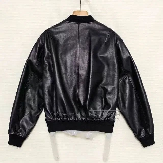 Dior DIOR SS25 Men's Solid Ribbed Leather Jacket. Size US M / EU 48-50 / 2 - 2 Thumbnail
