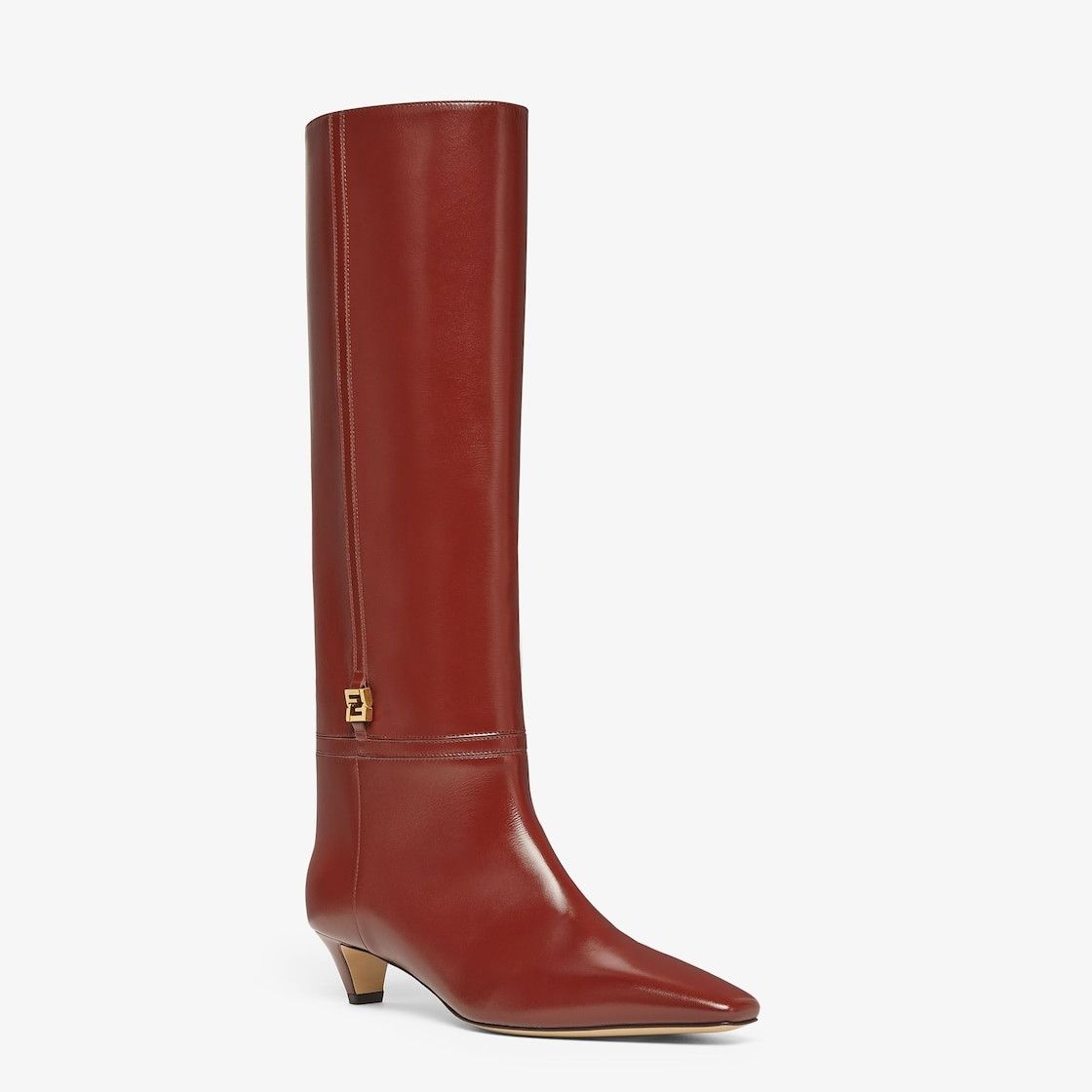 Fendi o1s1wg111025 F Fold Boots in Dark Red Size US 6 / IT 36 - 2 Thumbnail