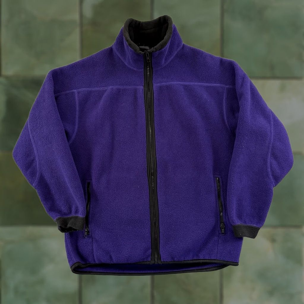 Vintage VINTAGE REI Jacket Womens Medium Purple Deep Pile Fleece 90s Full Zip Gorpcore Size M / US 6-8 / IT 42-44 - 1 Thumbnail