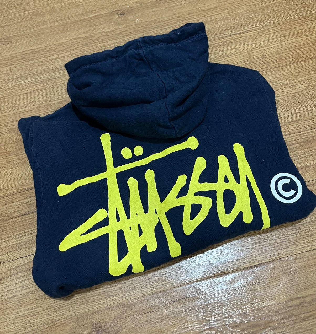 Vintage 90s 00’s Stussy Big Logo Zip Up Hoodie Jacket
