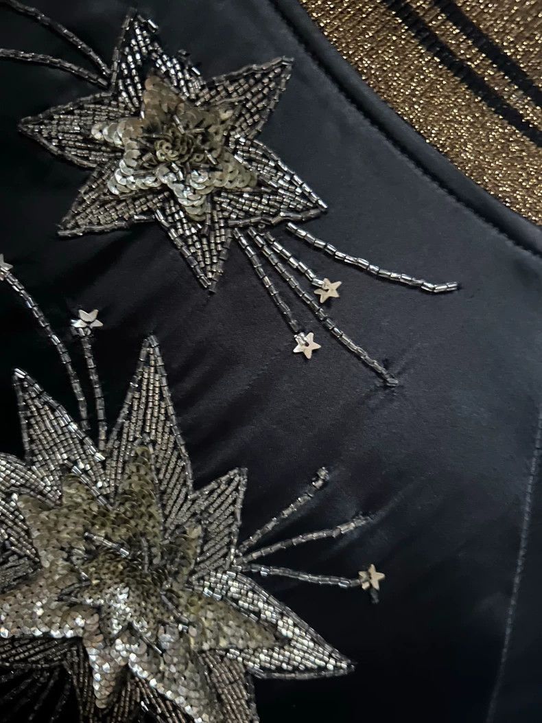 Saint Laurent Paris Saint Laurent Paris Saint Laurent Black Starry Jacket by H Size US L / EU 52-54 / 3 - 5 Thumbnail