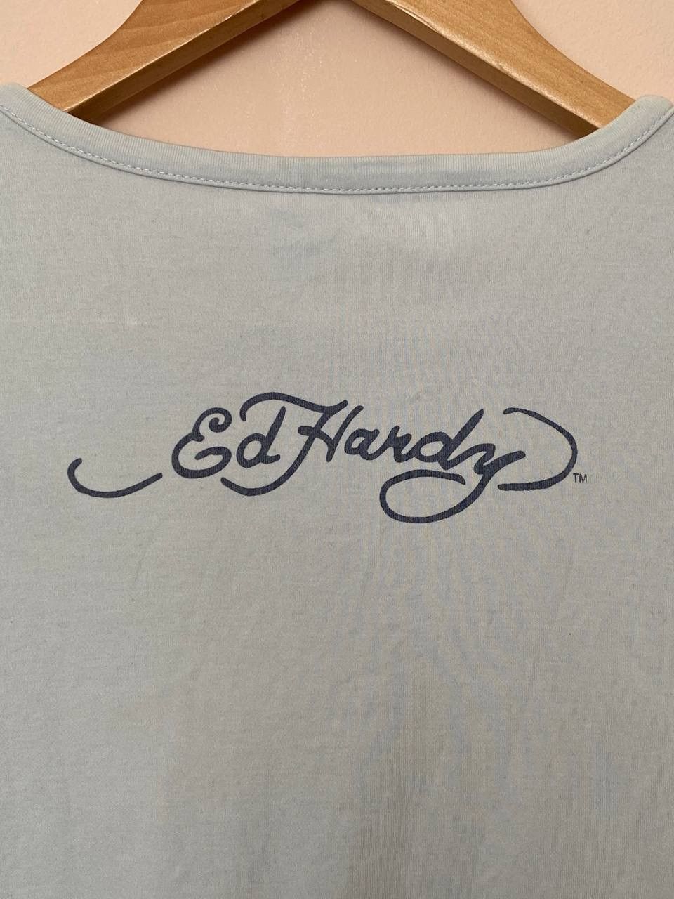 Christian Audigier × Ed Hardy × Vintage Ed Hardy Tiger Women’s T-Shirt – Vintage Y2K Style Size XL / US 12-14 / IT 48-50 - 9 Thumbnail