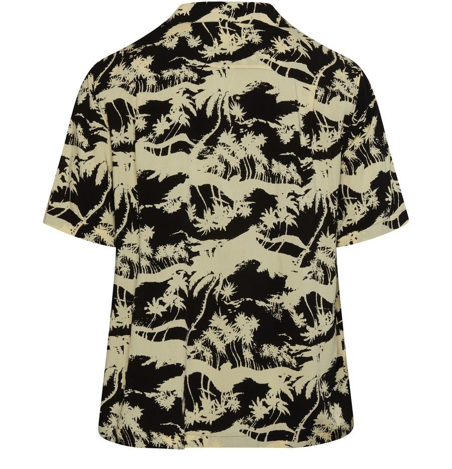 Celine o1w1db10525 2C9462 Hawaiian Shirt in Black/Off White Size US XXS / EU 40 - 2 Thumbnail