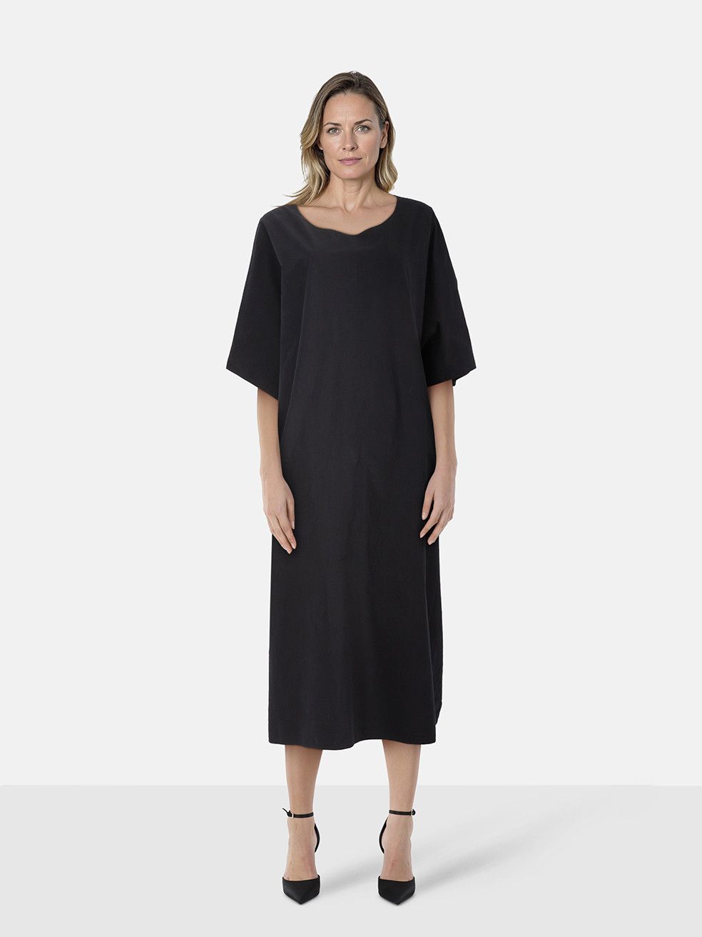 The Row Black Oversized T-Shirt Isora Dress Size M / US 6-8 / IT 42-44 - 1 Thumbnail