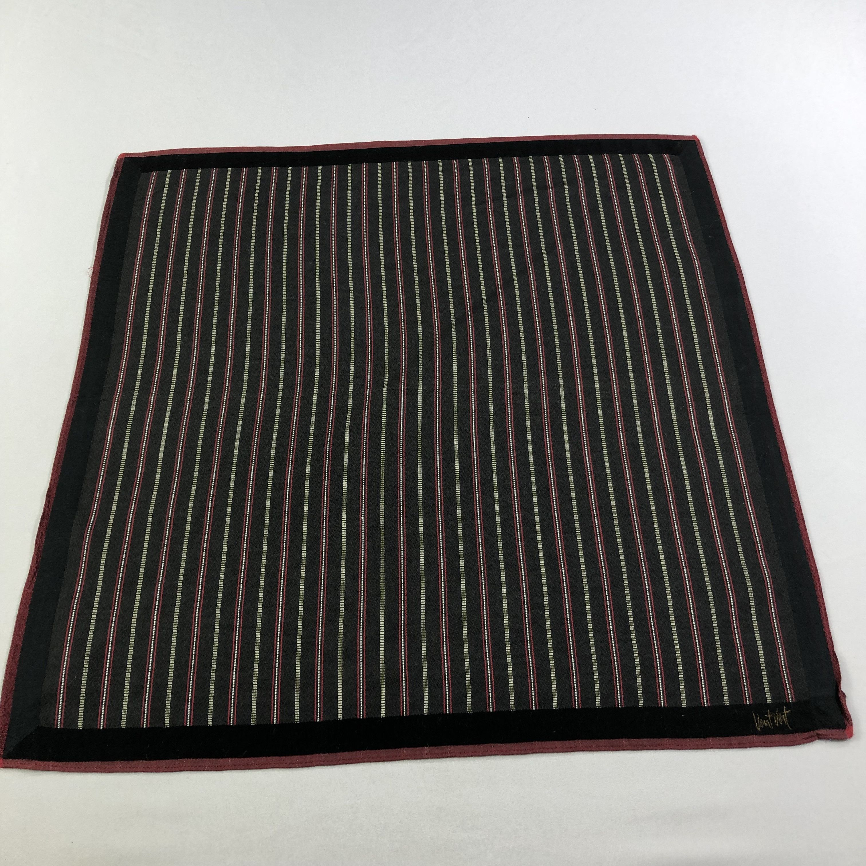 Pierre Balmain Vent Vert Stripes Handkerchief Neckerchief Bandana H1905 Size ONE SIZE - 2 Thumbnail