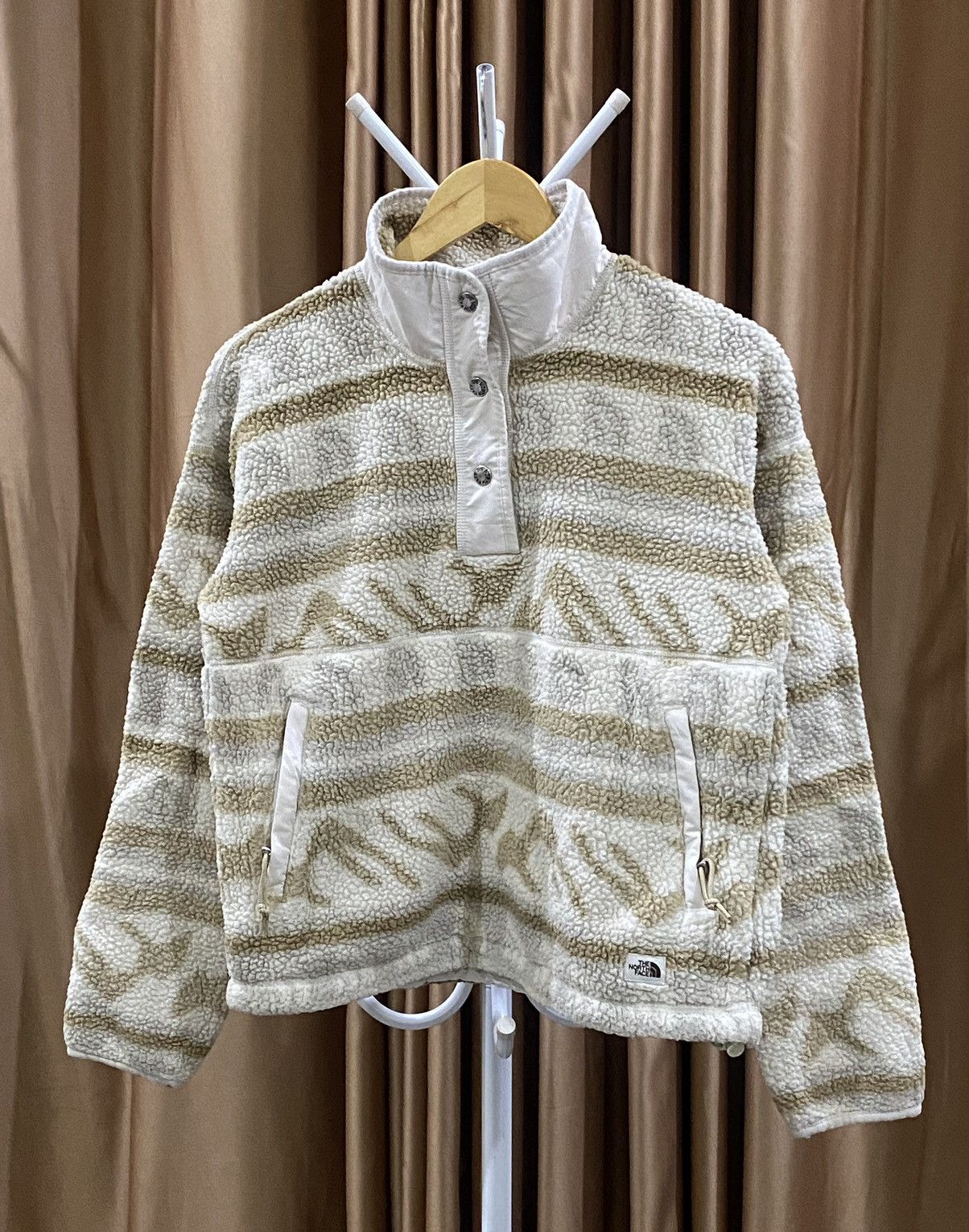 The North Face THE NORTH FACE MULTICOLOUR FLEECE HALF BUTTON JACKET Size XS / US 0-2 / IT 36-38 - 2 Thumbnail
