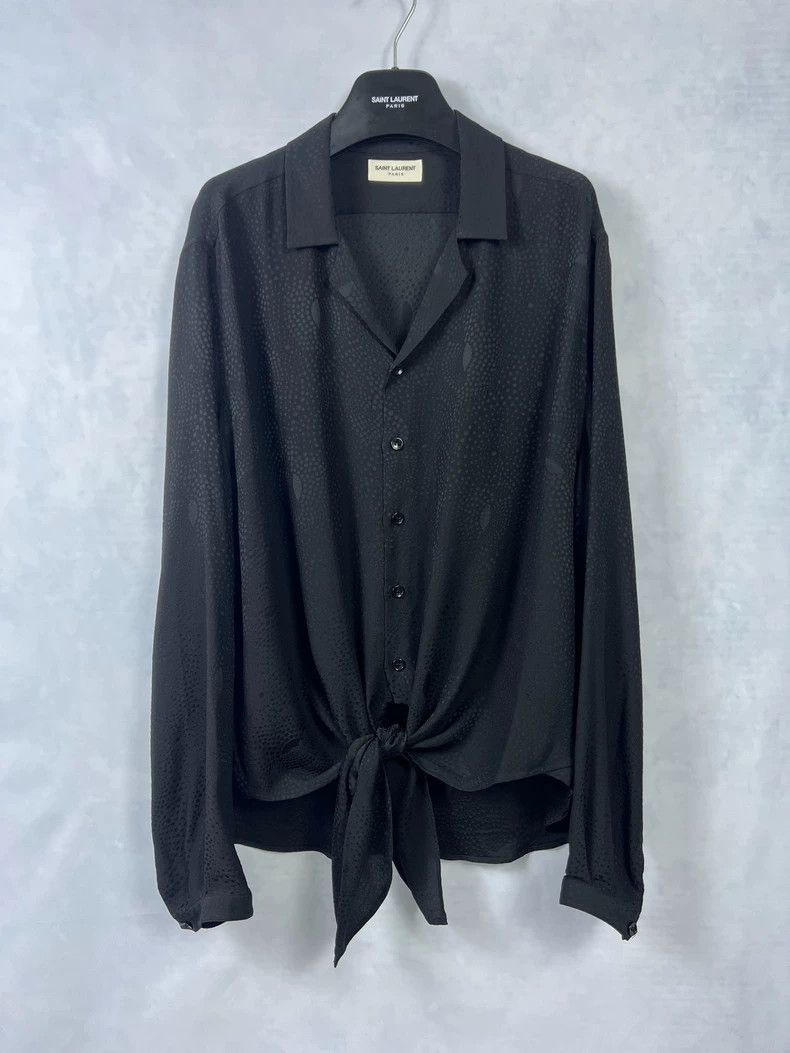 Yves Saint Laurent Saint Laurent Silk Polka Dot Shirt-dmc Size US M / EU 48-50 / 2 - 1 Thumbnail