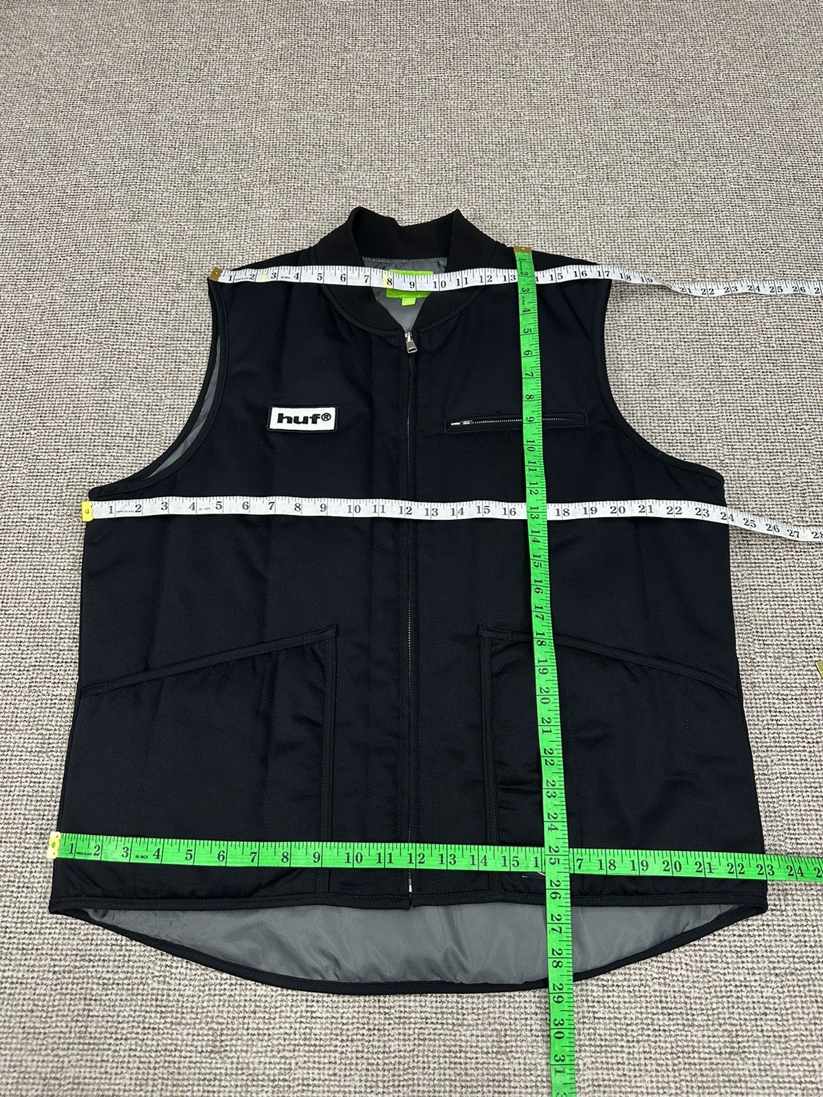 Huf Huf X Dickies Black Canvas Vest Z267 Size US L / EU 52-54 / 3 - 6 Thumbnail