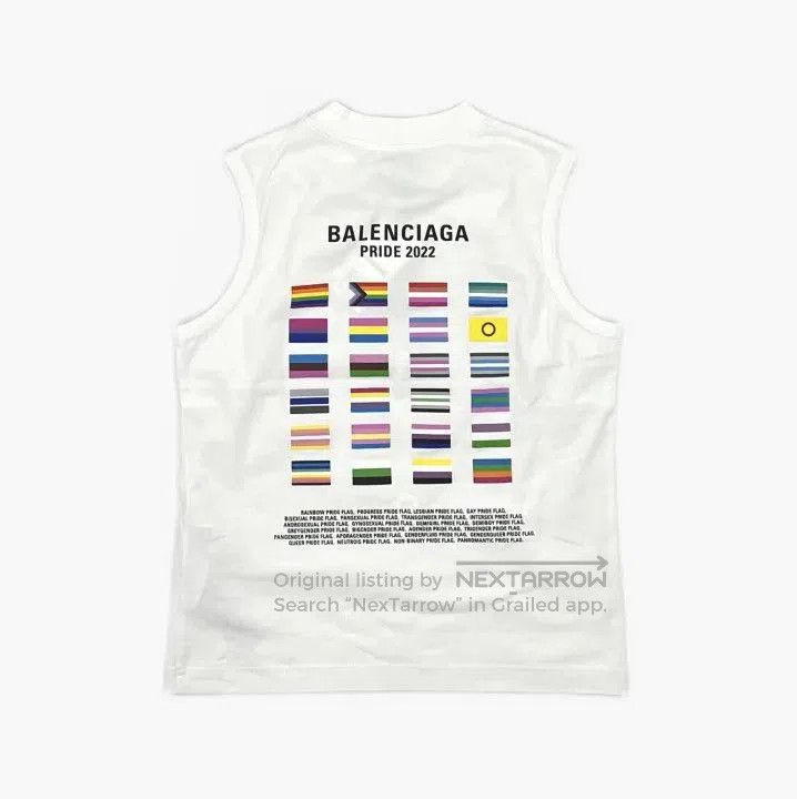 Balenciaga Balenciaga FW22 Graphic Logo Sleeveless Tank Top. Size US M / EU 48-50 / 2 - 3 Thumbnail