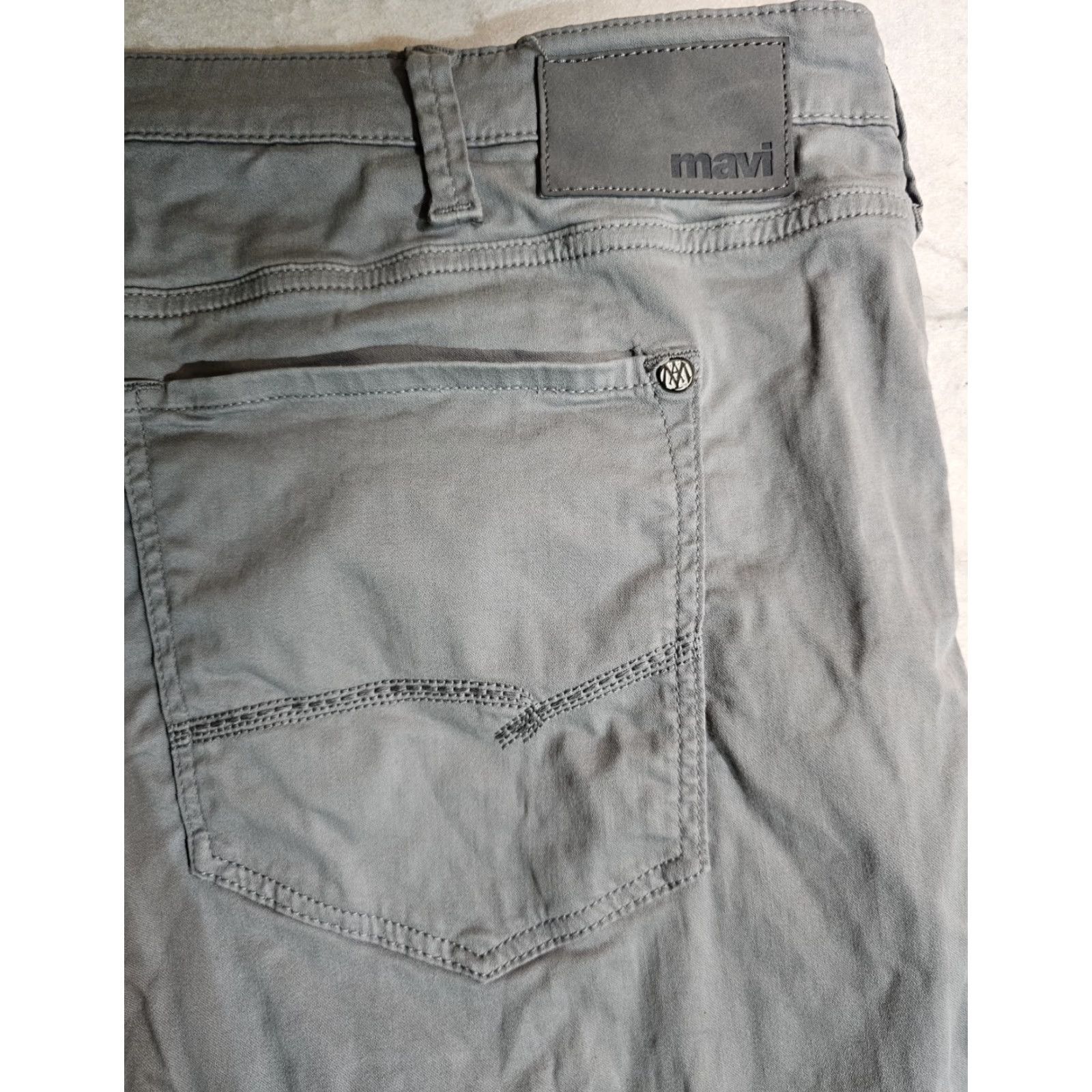 Mavi Mavi Matt Relaxed Straight Jeans Gray Denim Pants Stretch Mens 46/32 Regular 5-Pocket City Preppy School Size US 30 / EU 46 - 7 Thumbnail