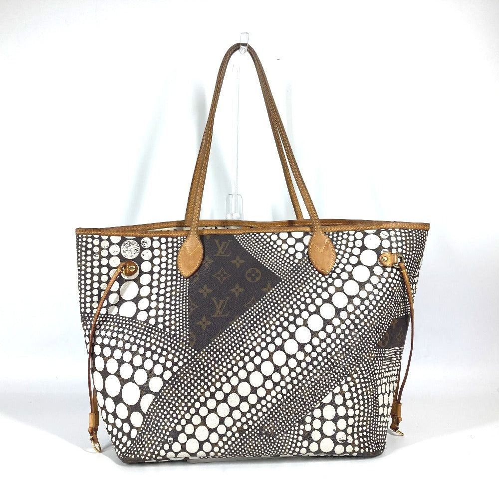 Louis Vuitton Louis Vuitton M40684 Monogram Pumpkin Dot Neverfull Mm Briefcase Yayoi Kusama Collaboration Tote Bag Shoulder Canvas Women White Size ONE SIZE - 1 Thumbnail