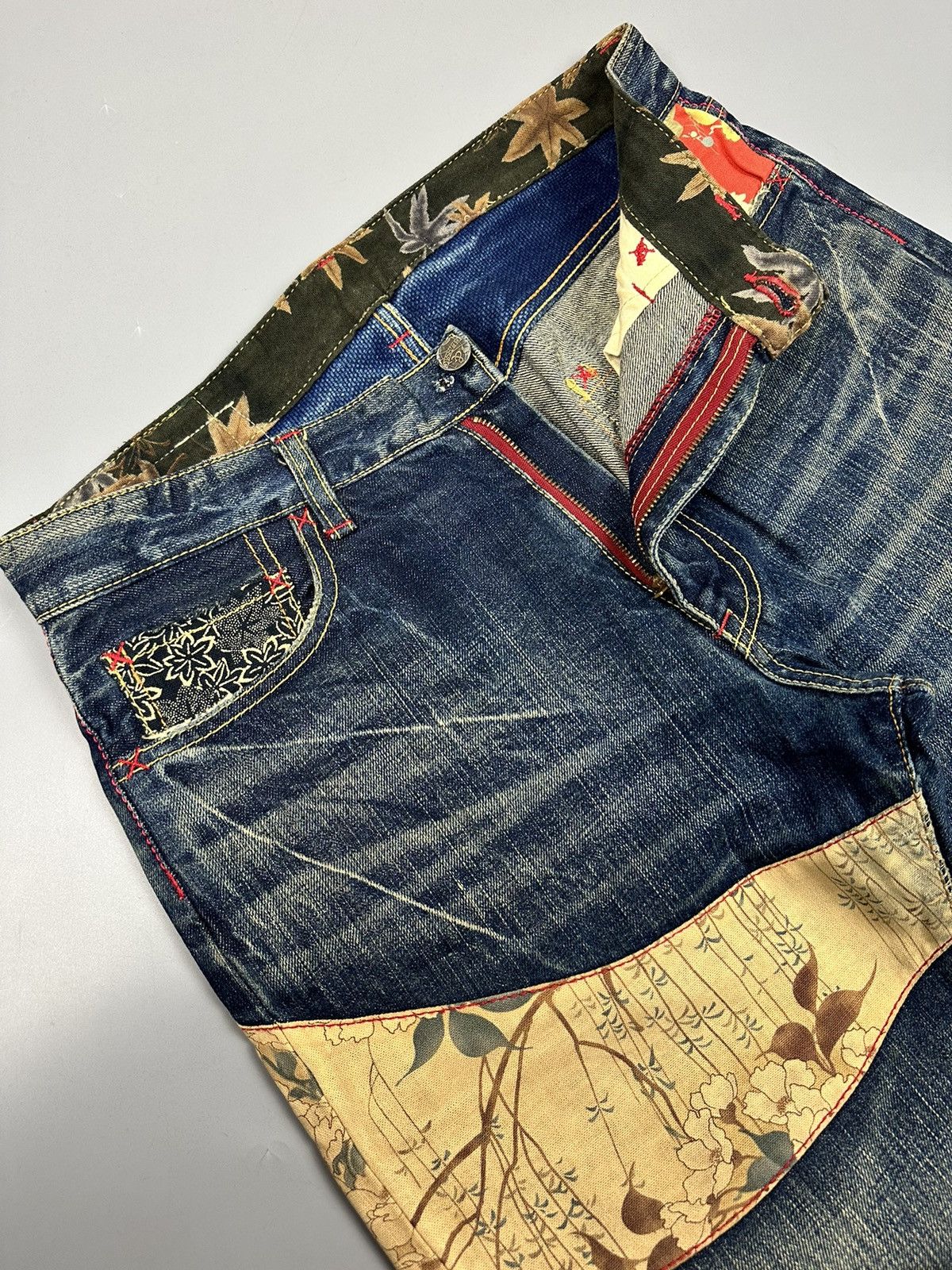 Eternal Vintage Eternal Sashiko Boro Japanese Arts Denim Size US 33 - 8 Thumbnail