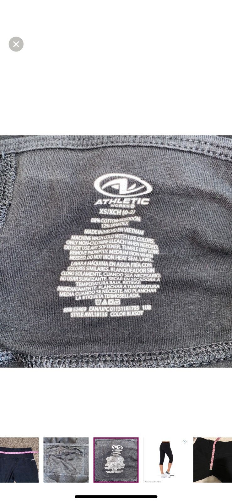 Athletic Works Athletic works XS core active cropped leggings Size 26" / US 2 / IT 38 - 6 Thumbnail