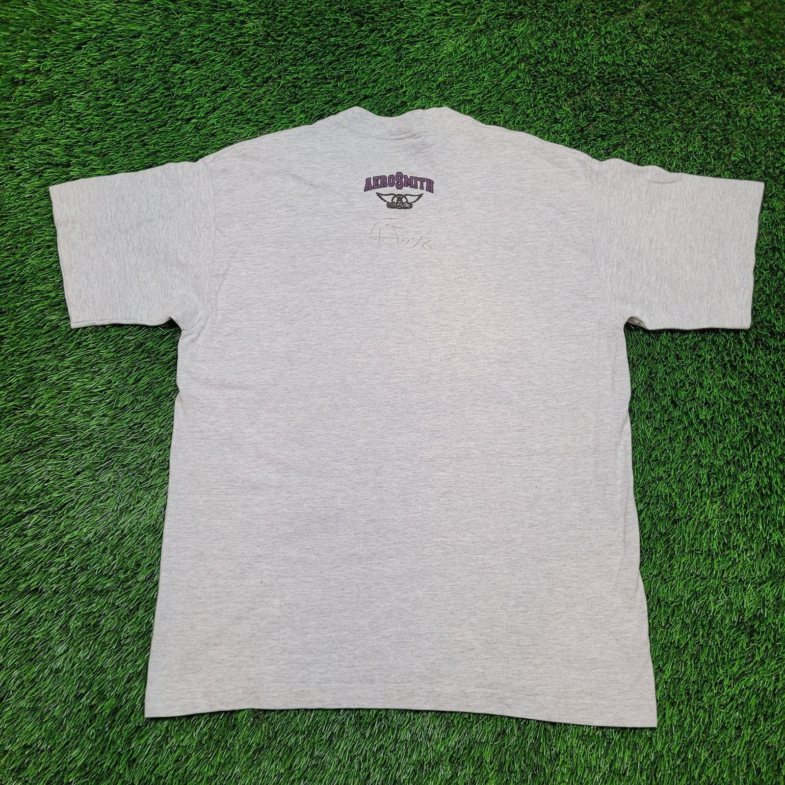 Giant Vintage 93 Aerosmith Tour T-Shirt L Single Stitch Signed USA Size US L / EU 52-54 / 3 - 5 Thumbnail