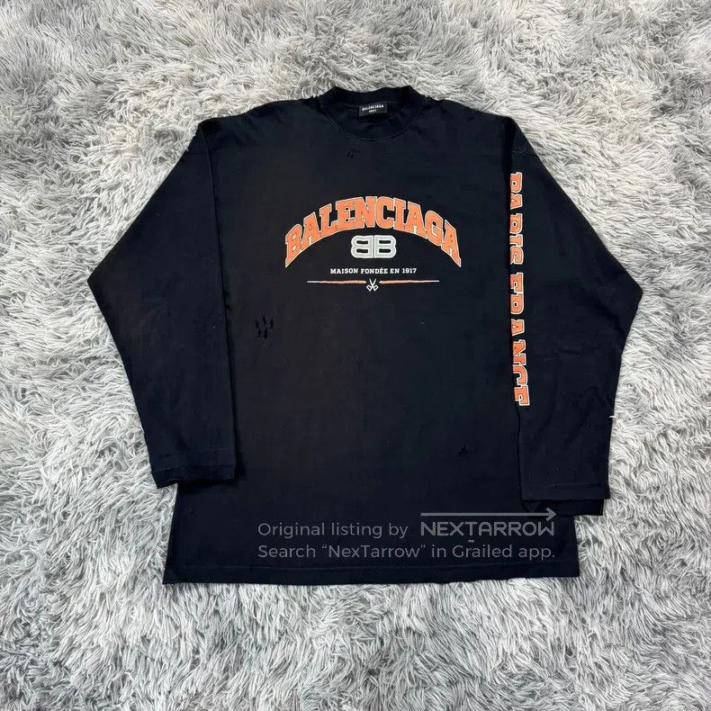 Balenciaga Balenciaga Scissor Destroyed Long Sleeve Size US S / EU 44-46 / 1 - 1 Thumbnail