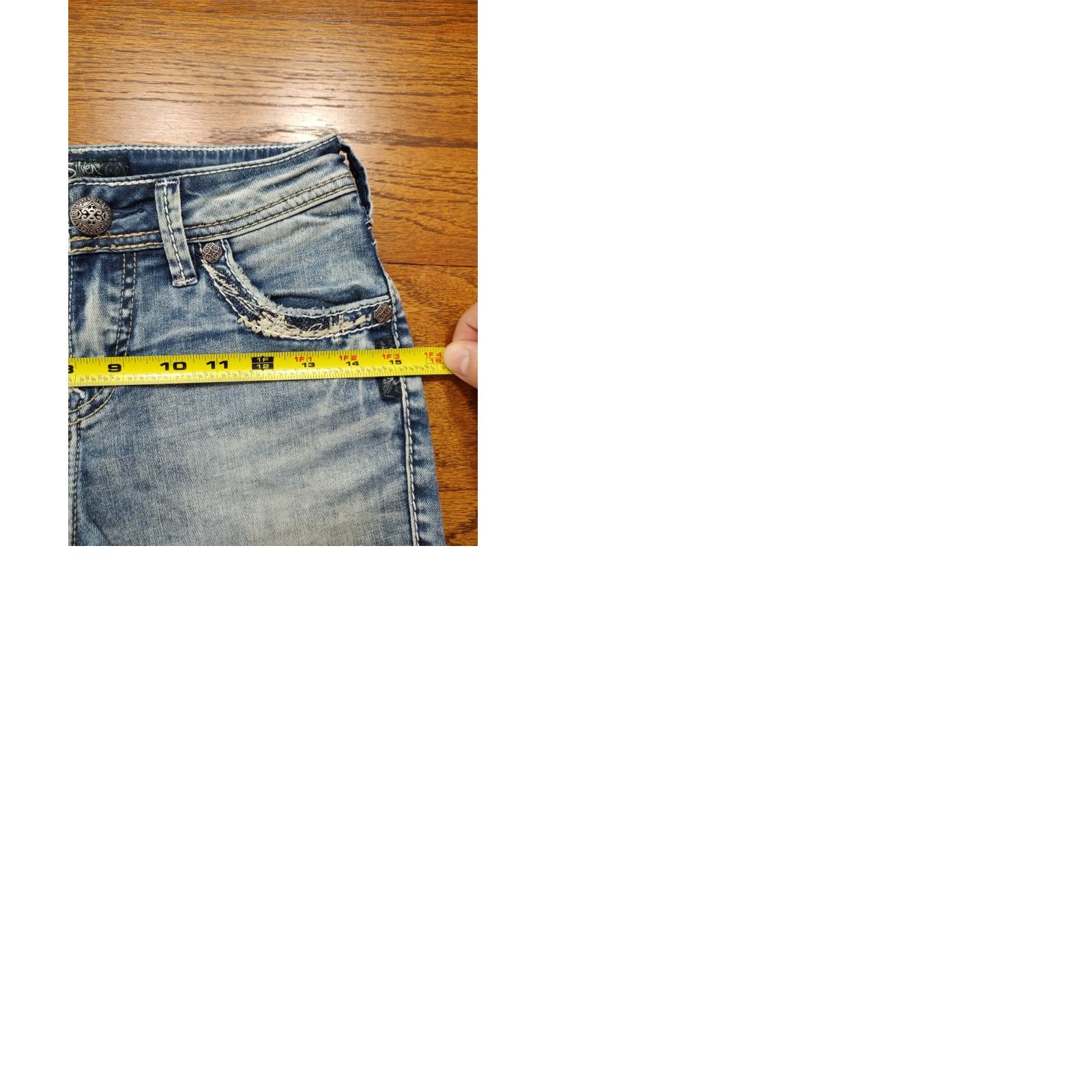 Silver Jeans Co. Silver Jeans Suki High Rise Denim Shorts Womens 24 Inseam 3 in 5-Pocket Stretch NWT Blue Size 42" / US 20 - 9 Thumbnail