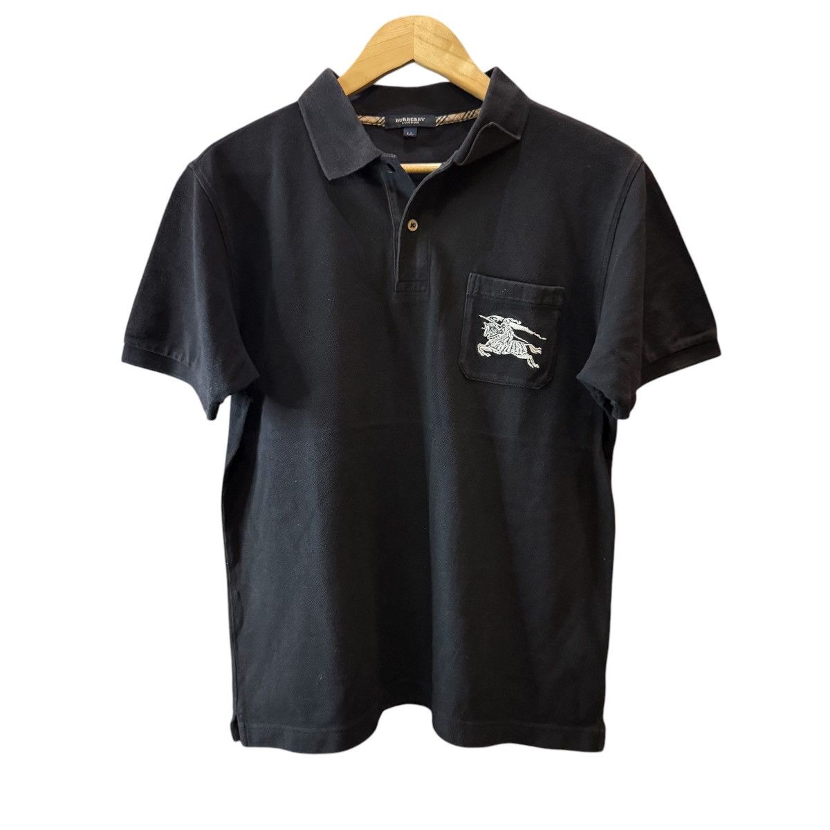 Burberry 🔥🔥 Burberry London Embroidered Pocket Vintage Tee Size US L / EU 52-54 / 3 - 1 Thumbnail