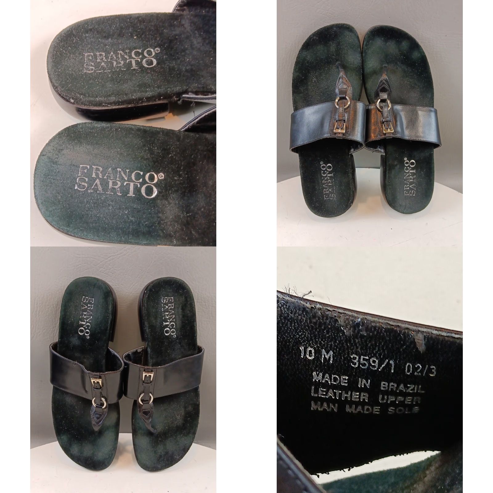 Franco Sarto Franco Sarto Sandal Women Flip Flop Leather Brown 6 Summer Casual Womens Shoes Size US 6 / IT 36 - 11 Thumbnail