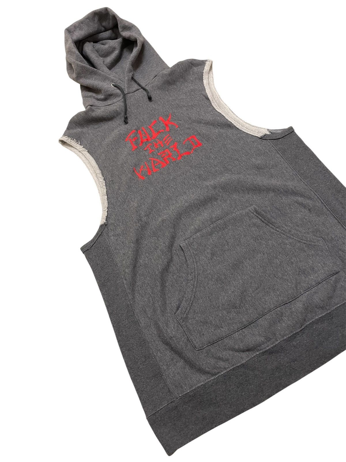 Hex Antistyle Hex Antistyle Fuck The World Sleeveless Hoodie Size US L / EU 52-54 / 3 - 3 Thumbnail