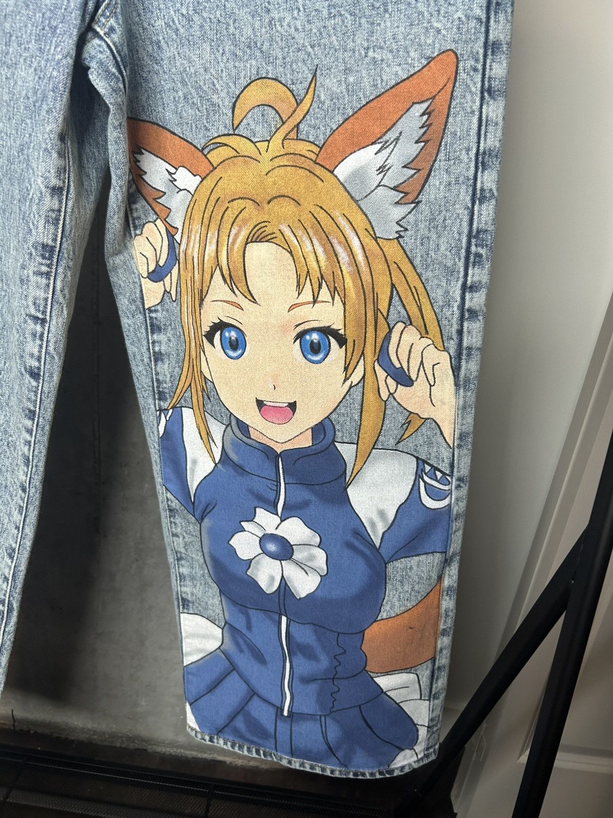 Doublet GRAIL ANIME HAND-PAINTING DENIM PANTS 1/228 Size US 34 / EU 50 - 3 Thumbnail
