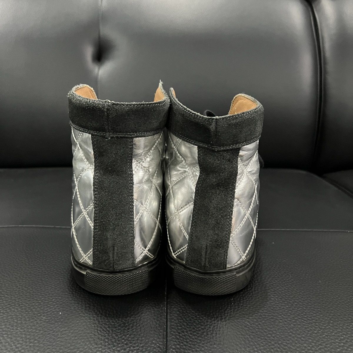 Marc Jacobs Marc Jacobs Metallic Suede High-Top Sneakers Size US 7 / EU 40 - 7 Thumbnail