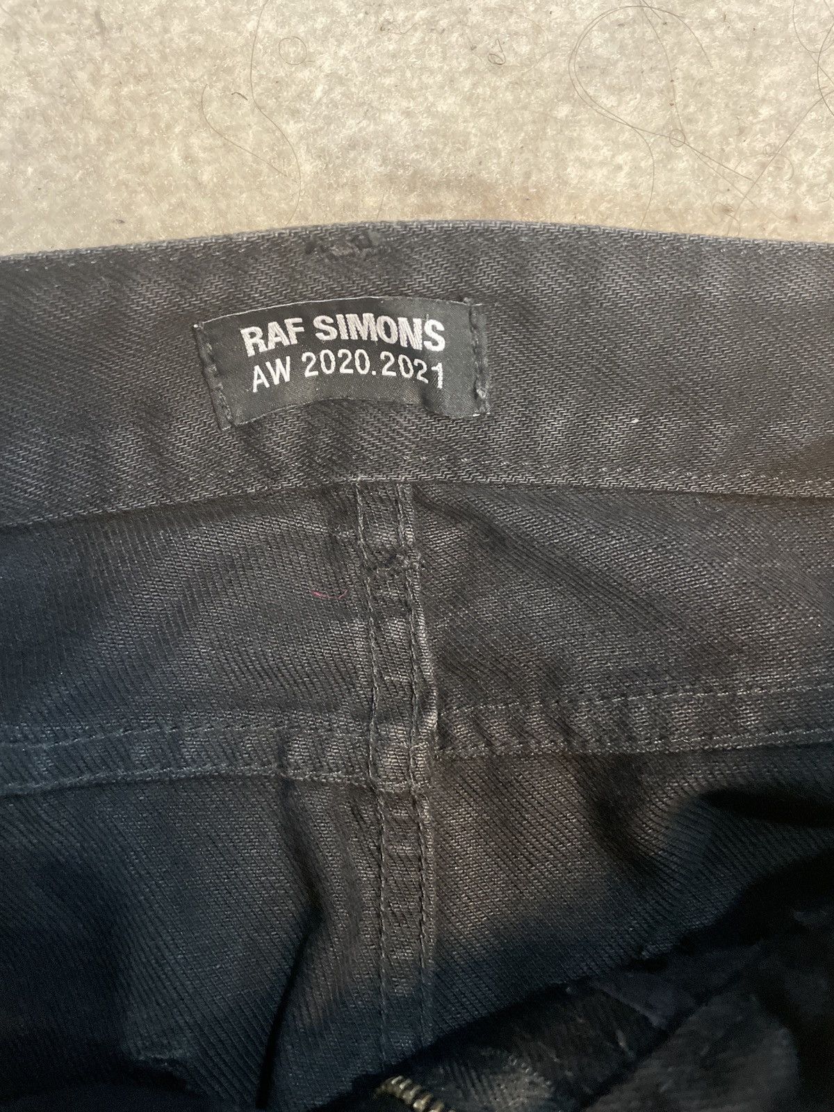 Raf Simons × Raf by Raf Simons Black denim zipper Jean Size US 32 / EU 48 - 3 Thumbnail