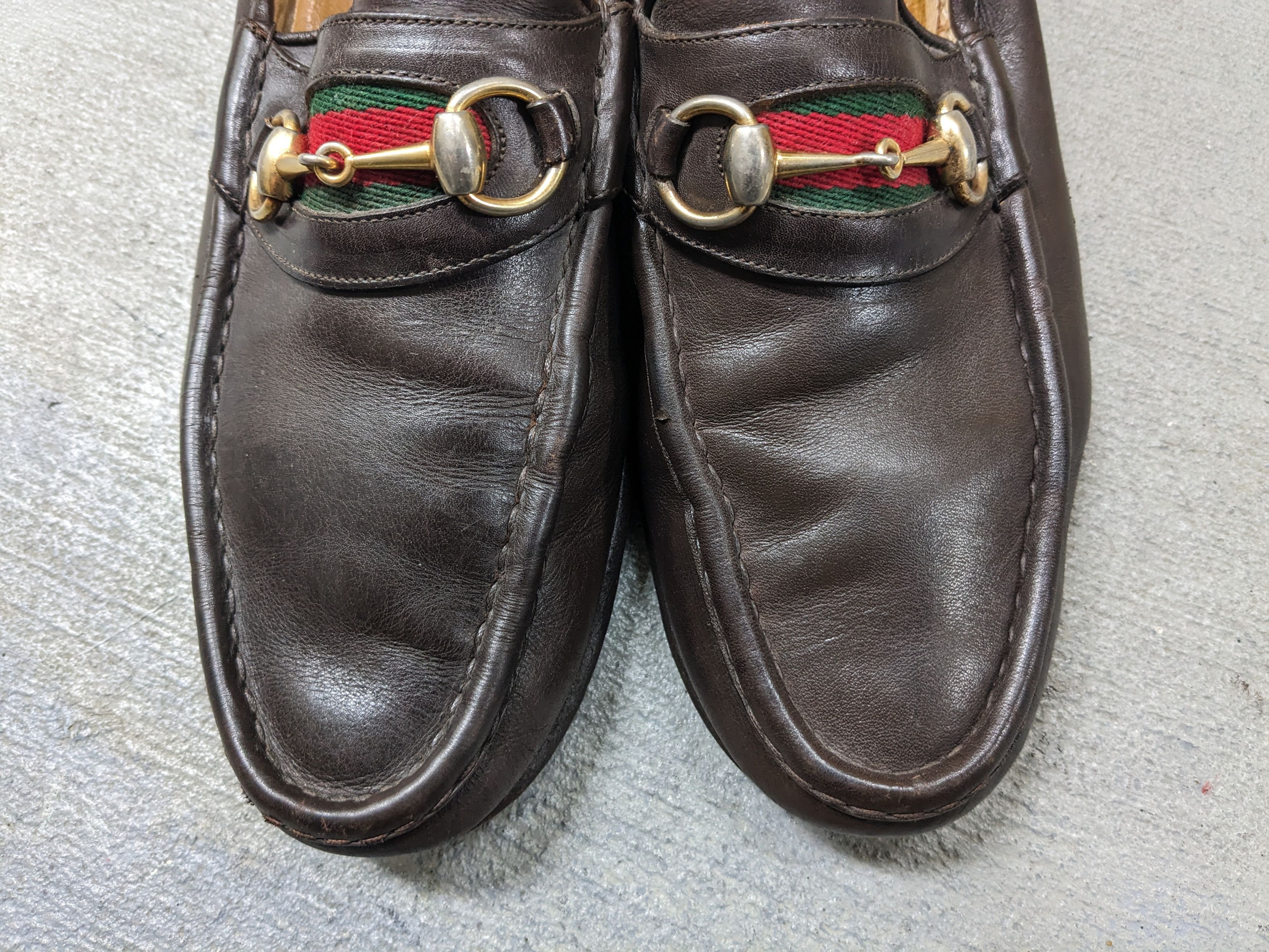 Gucci Vintage Gucci Horsebit Loafers Brown 10 Slip Ons Buckle Size US 10 / EU 43 - 3 Thumbnail